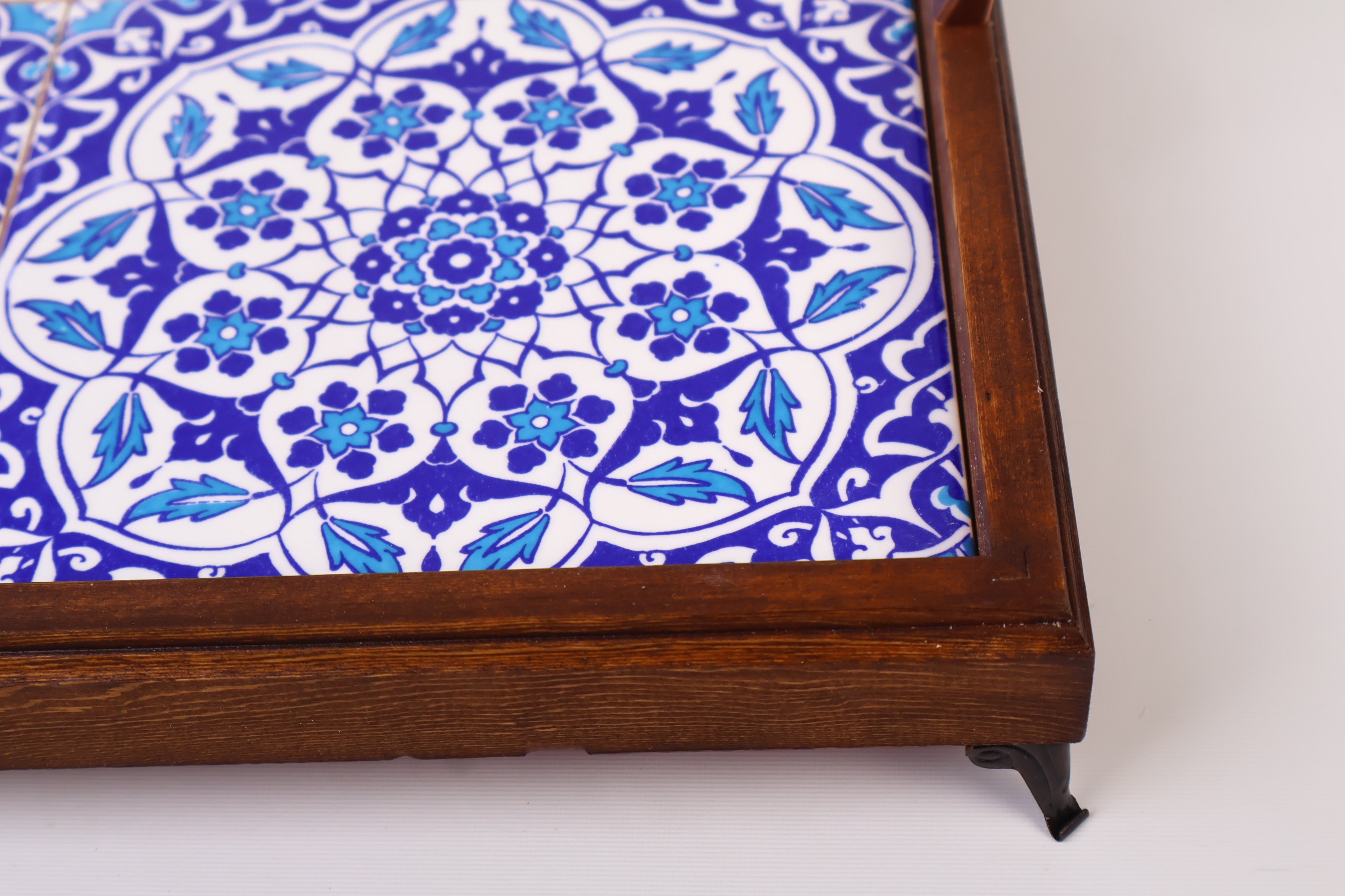 Decorative Wooden Charcuterie Board | Mediterranean & Turkish Tile Inspired Design