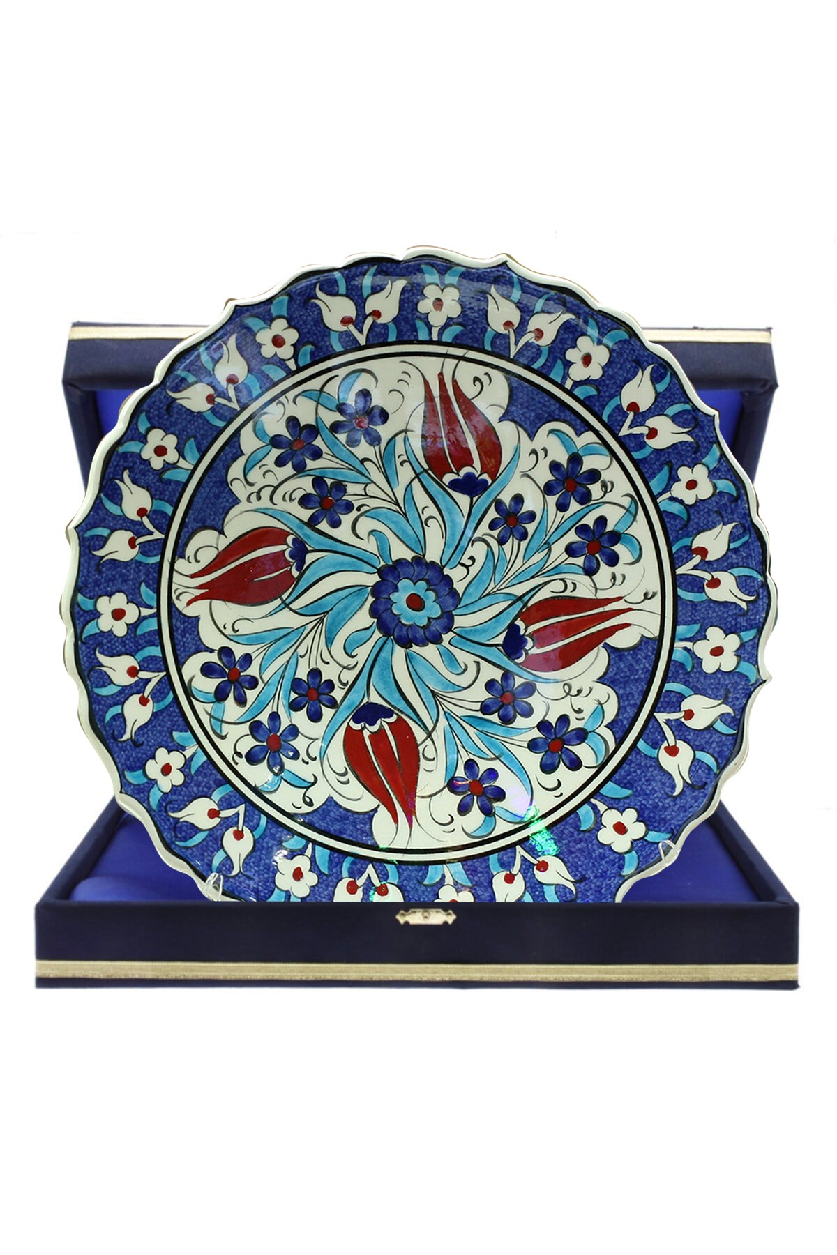 Hand-Painted Turkish Ceramic Dinner Plates - Perfect for Dining and Decor