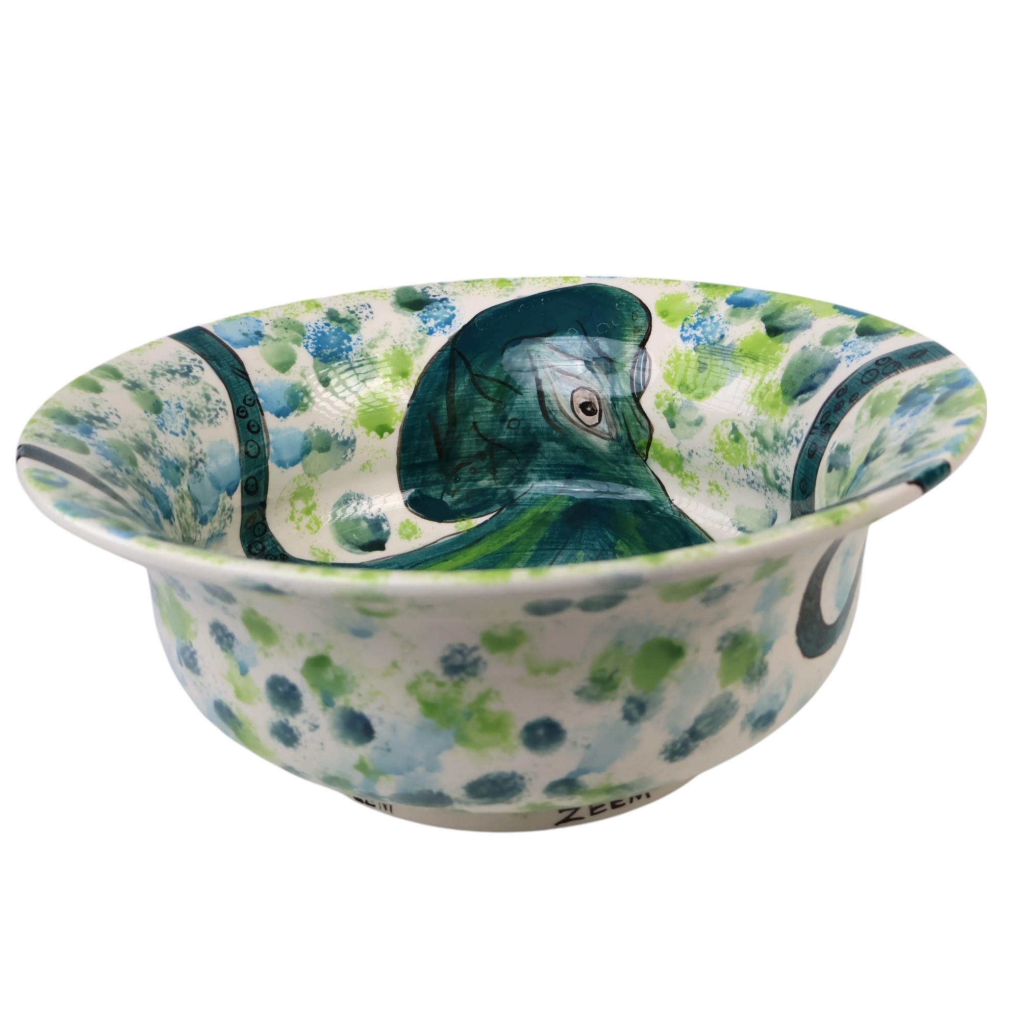 Octopus Design Handmade Ceramic Sink – Coastal & Artistic Bathroom Basin by Zeem Ceramic