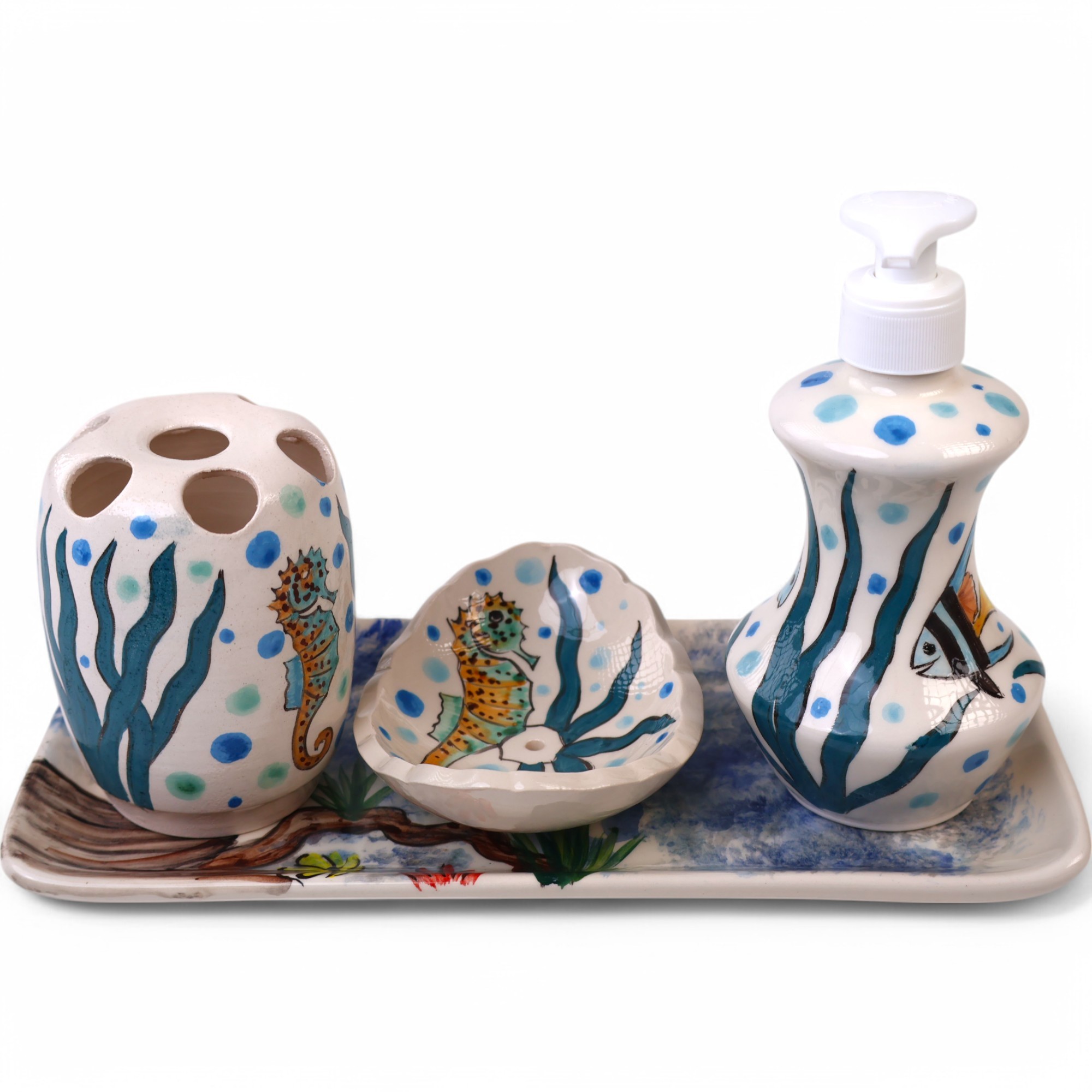 Handmade Bathroom Accessory Set - Zeem Ceramic Artistic Collection