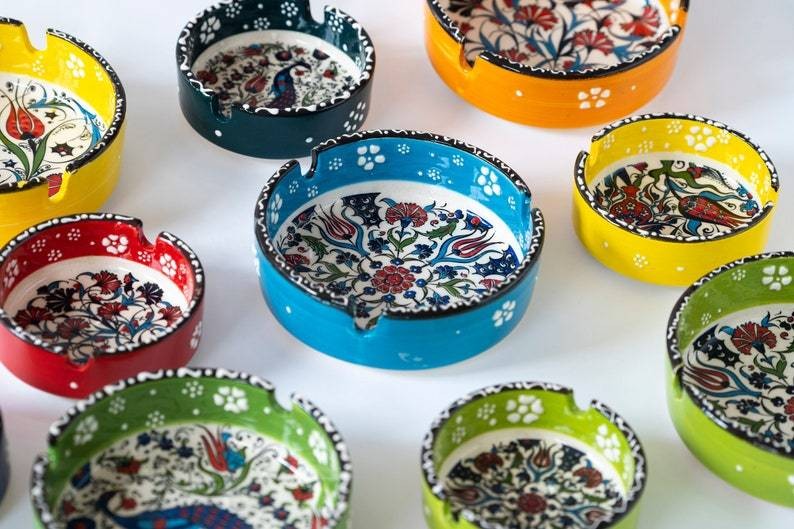 Elegant Handmade Ceramic Ashtrays – Perfect for Cigarettes and Hosting Guests