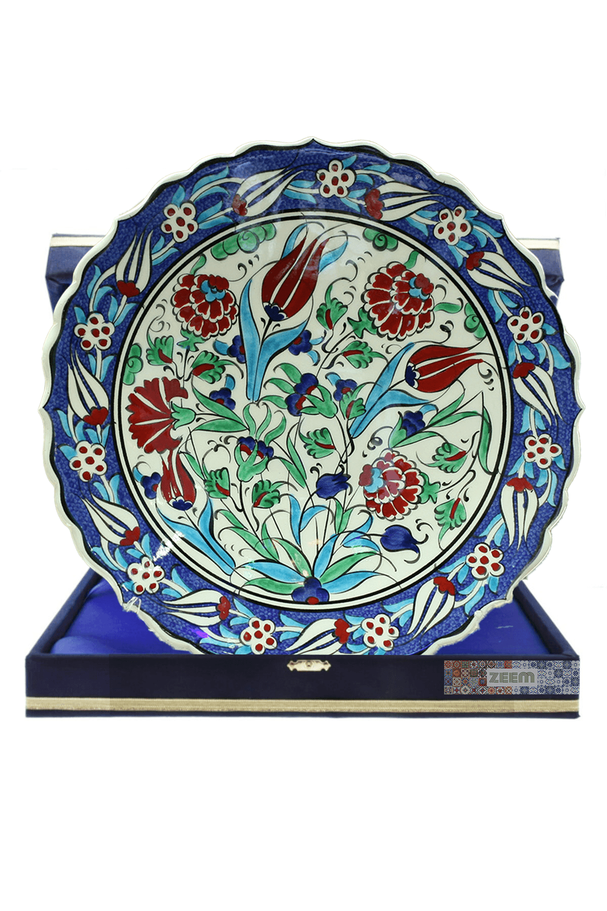 Hand-Painted Turkish Ceramic Dinner Plates - Perfect for Dining and Decor