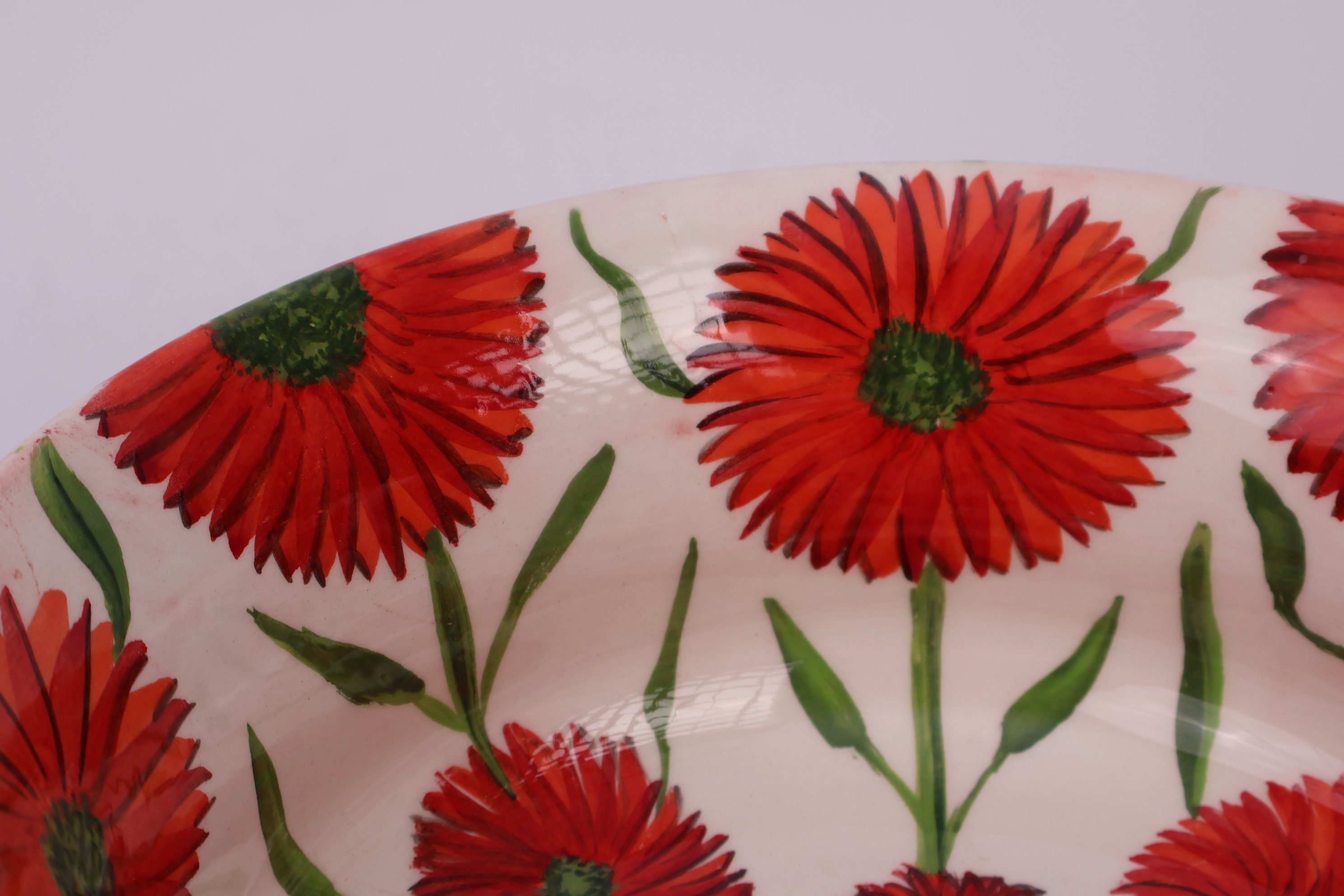 Handmade Ceramic Sink | Botanical Floral Design