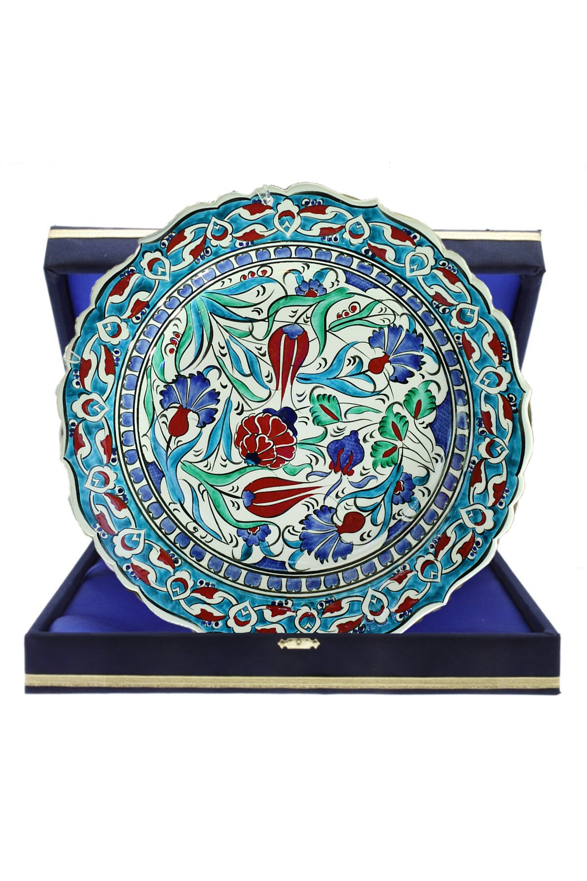 Hand-Painted Turkish Ceramic Dinner Plates - Perfect for Dining and Decor