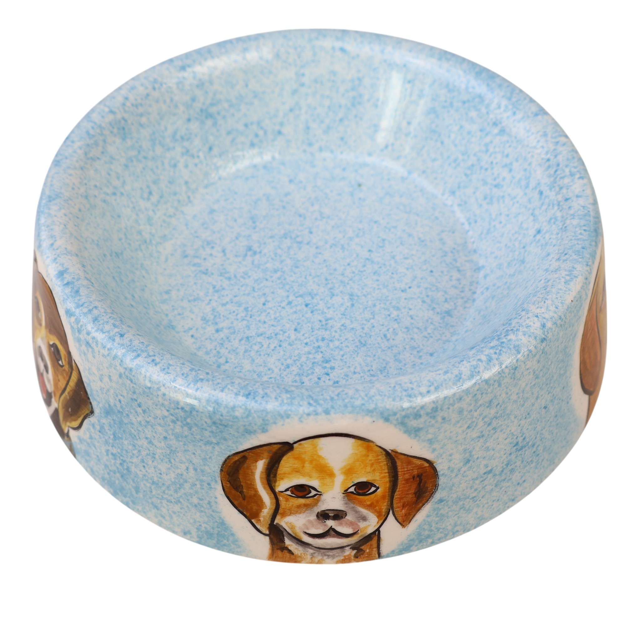 🐶🐱 Hand-Painted Ceramic Pet Bowl – Dog & Cat Design – 600 ml (20.3 fl oz) - Dog
