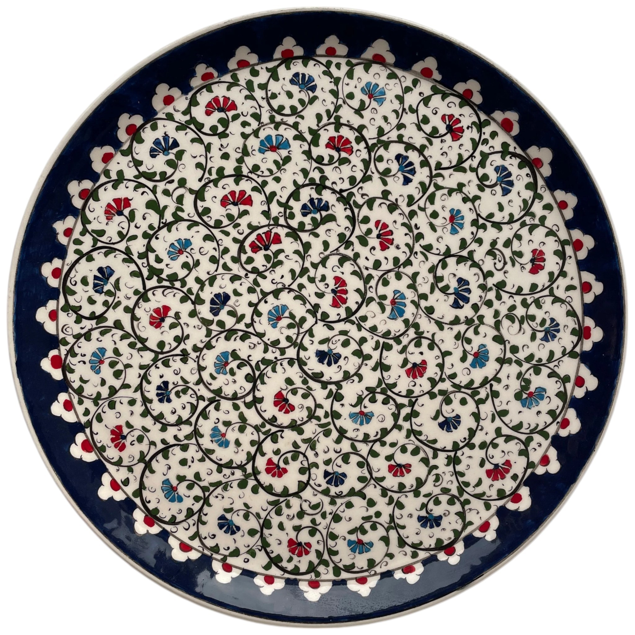 Hand-Painted Ceramic Appetizer Platter Set – Colorful Chip and Dip Serving Tray | Zeem Ceramic