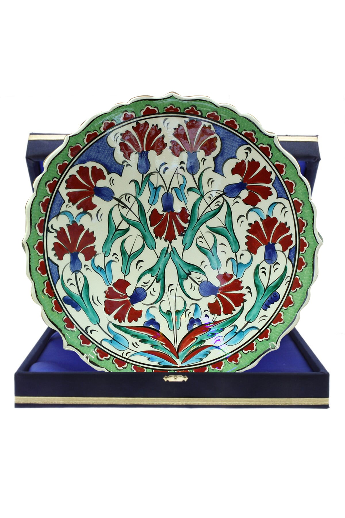 Hand-Painted Turkish Ceramic Dinner Plates - Perfect for Dining and Decor