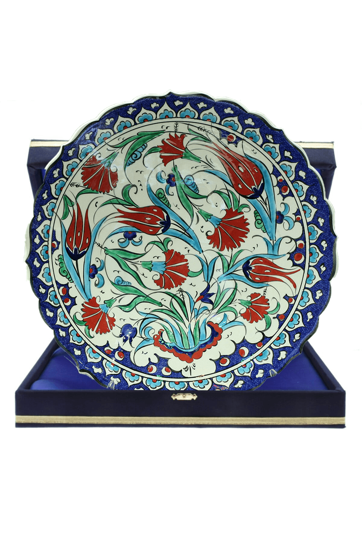 Hand-Painted Turkish Ceramic Dinner Plates - Perfect for Dining and Decor