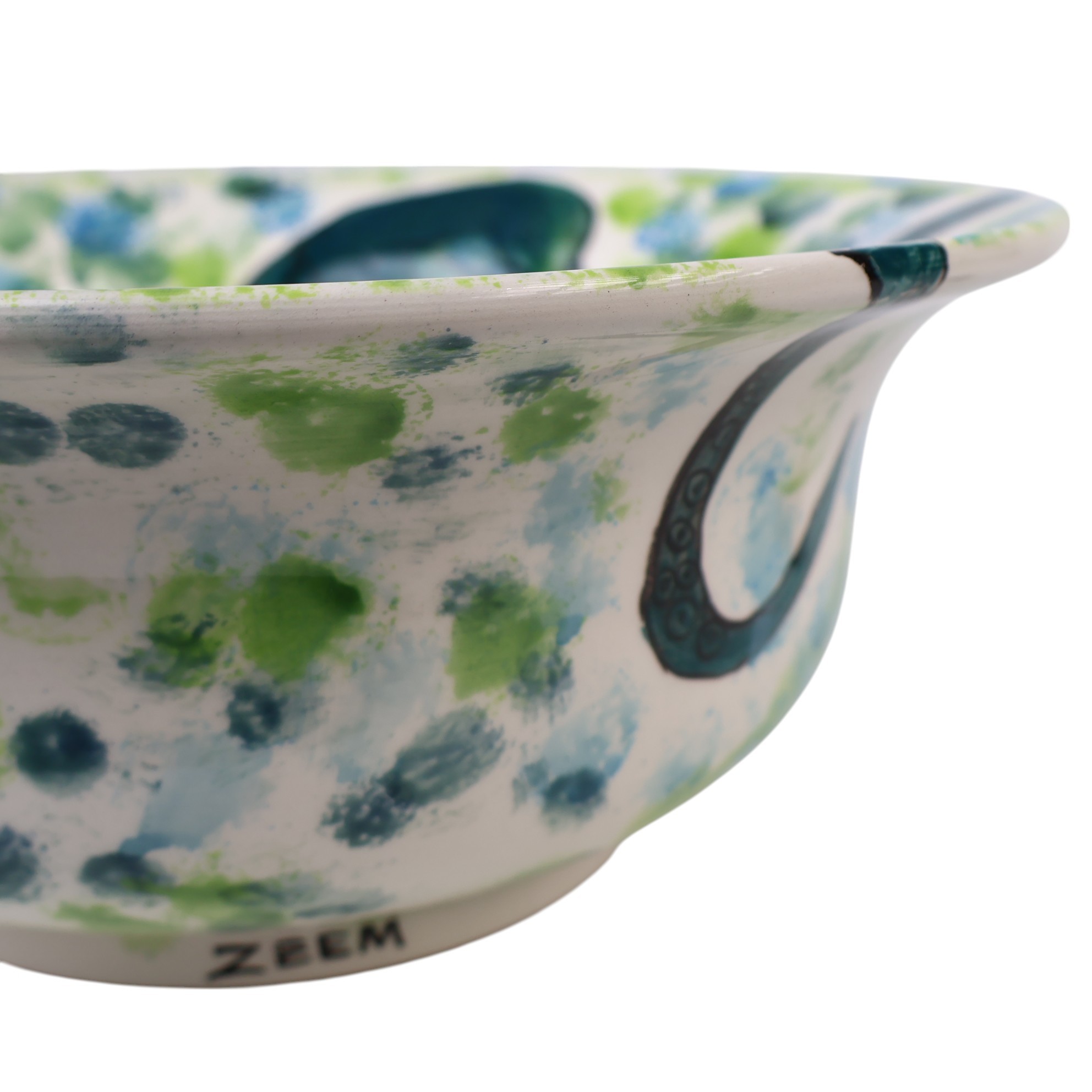 Octopus Design Handmade Ceramic Sink – Coastal & Artistic Bathroom Basin by Zeem Ceramic