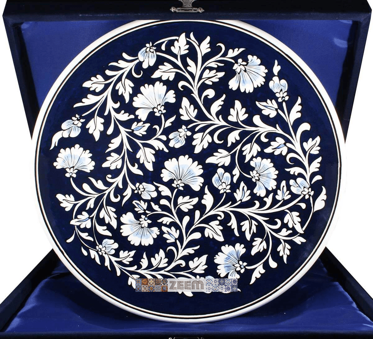 Hand-Painted Turkish Ceramic Dinner Plates - Perfect for Dining and Decor