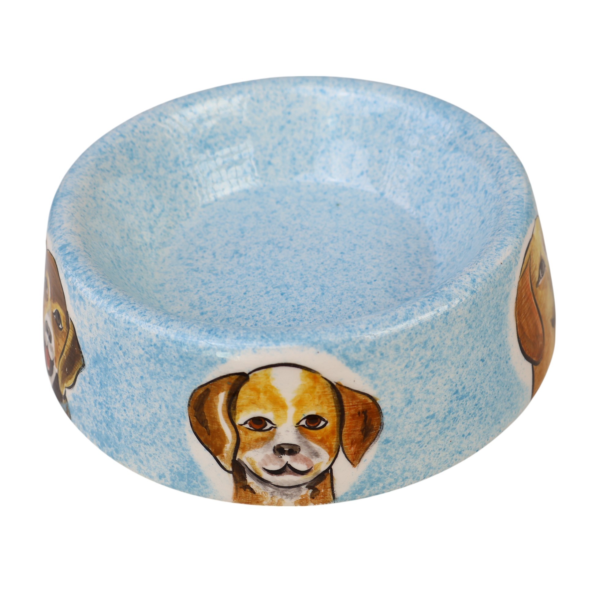 🐶🐱 Hand-Painted Ceramic Pet Bowl – Dog & Cat Design – 600 ml (20.3 fl oz) - Dog