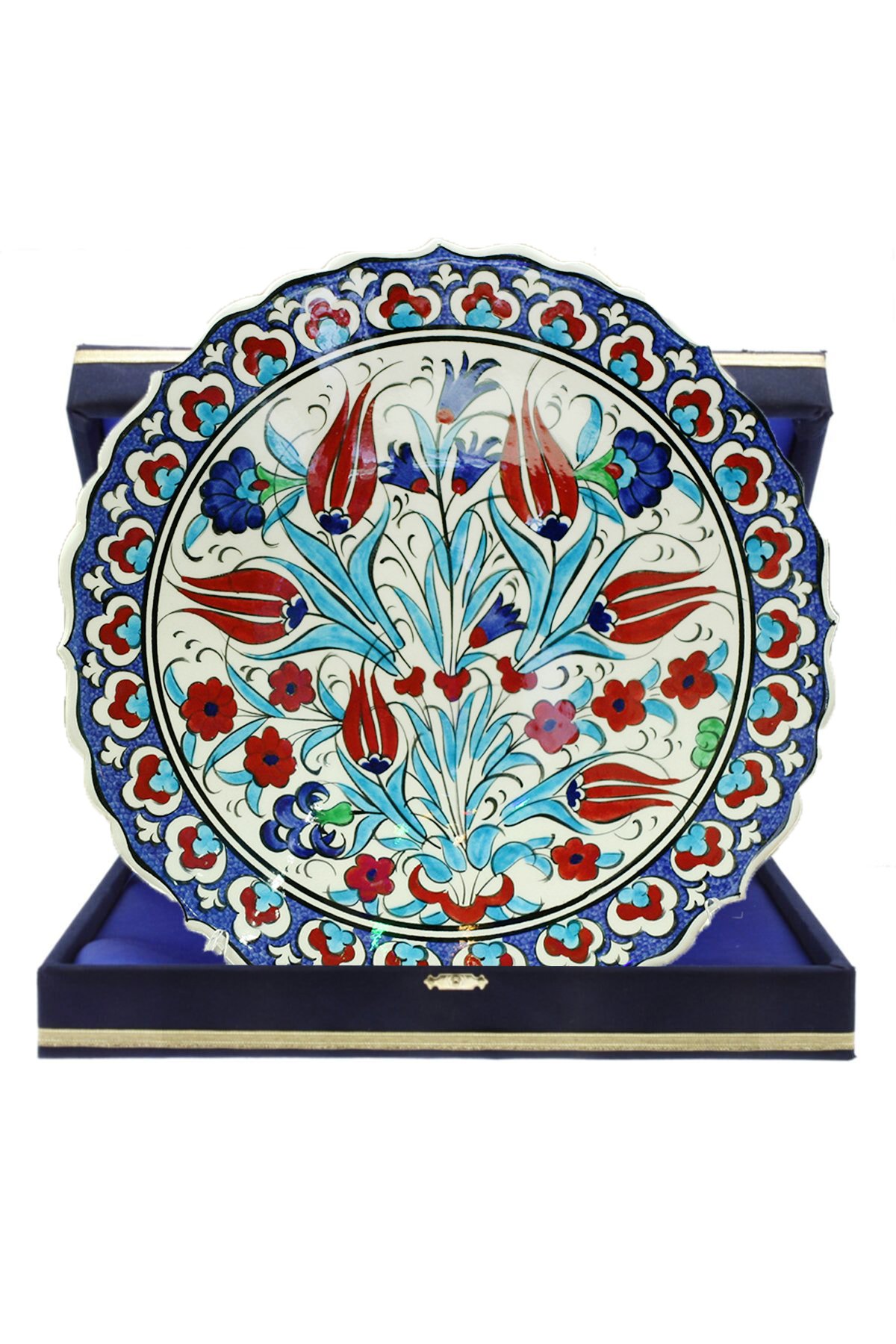 Hand-Painted Turkish Ceramic Dinner Plates - Perfect for Dining and Decor