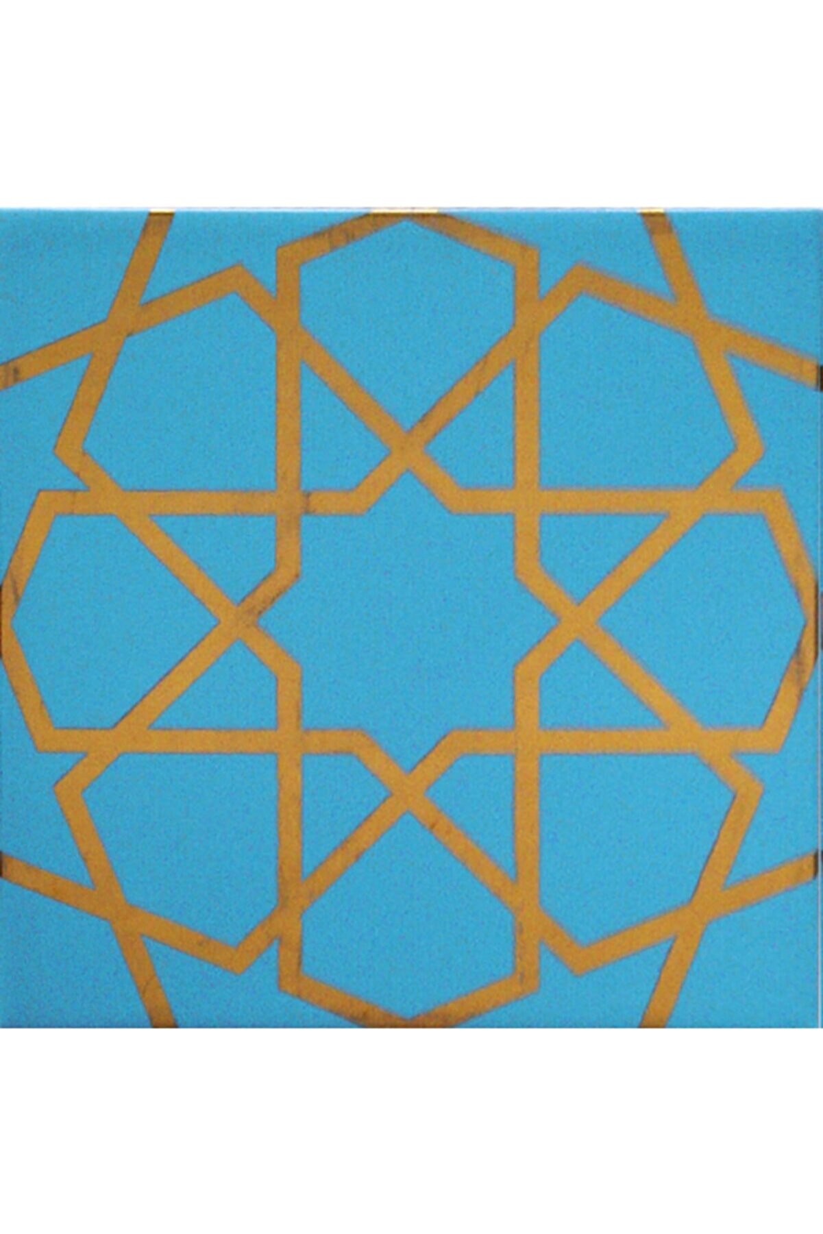 Handcrafted Ceramic Tile -  Screenprinting Bathroom Floor Tile with Geometrical Pattern - 8 in [20Cm]