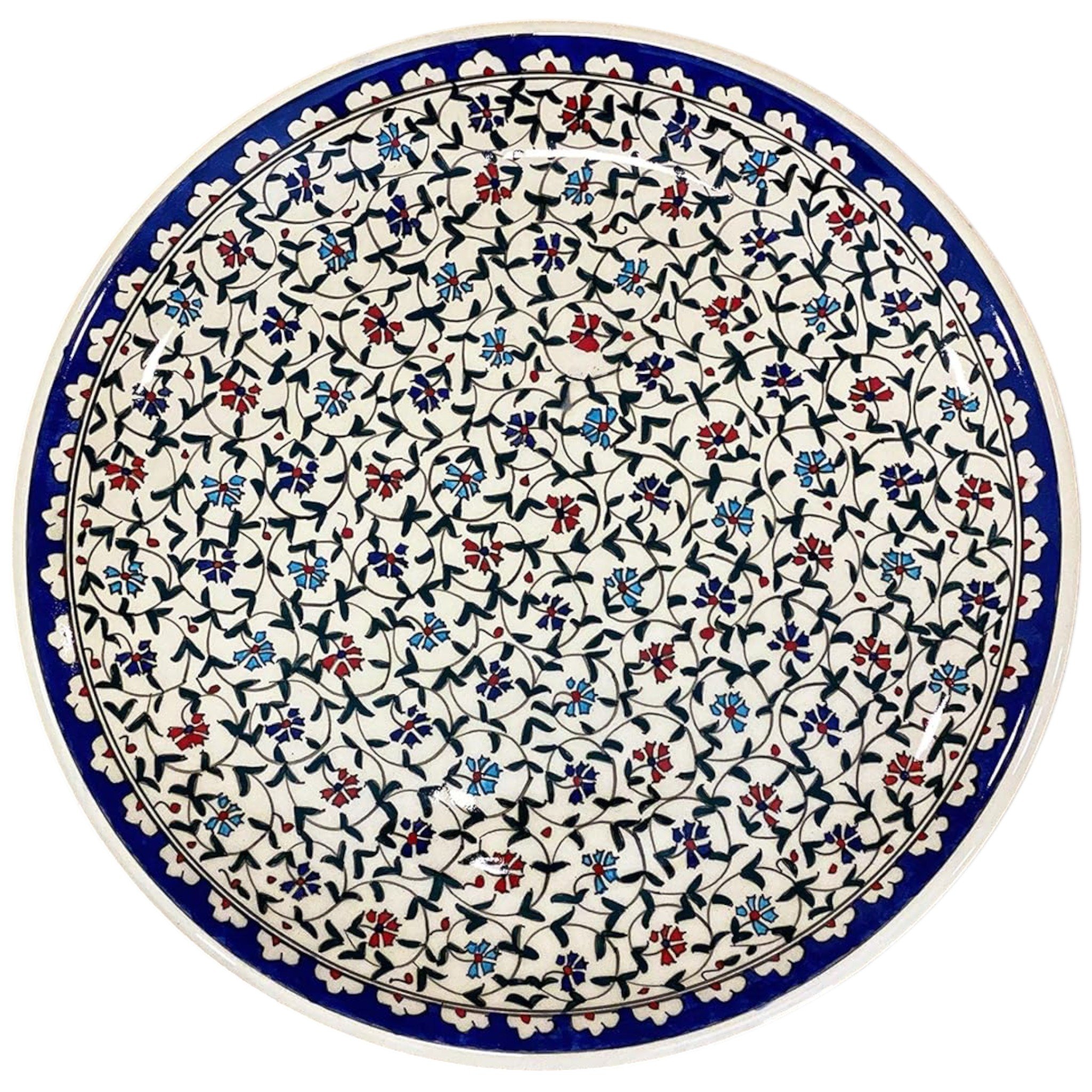 Hand-Painted Ceramic Appetizer Platter Set – Colorful Chip and Dip Serving Tray | Zeem Ceramic