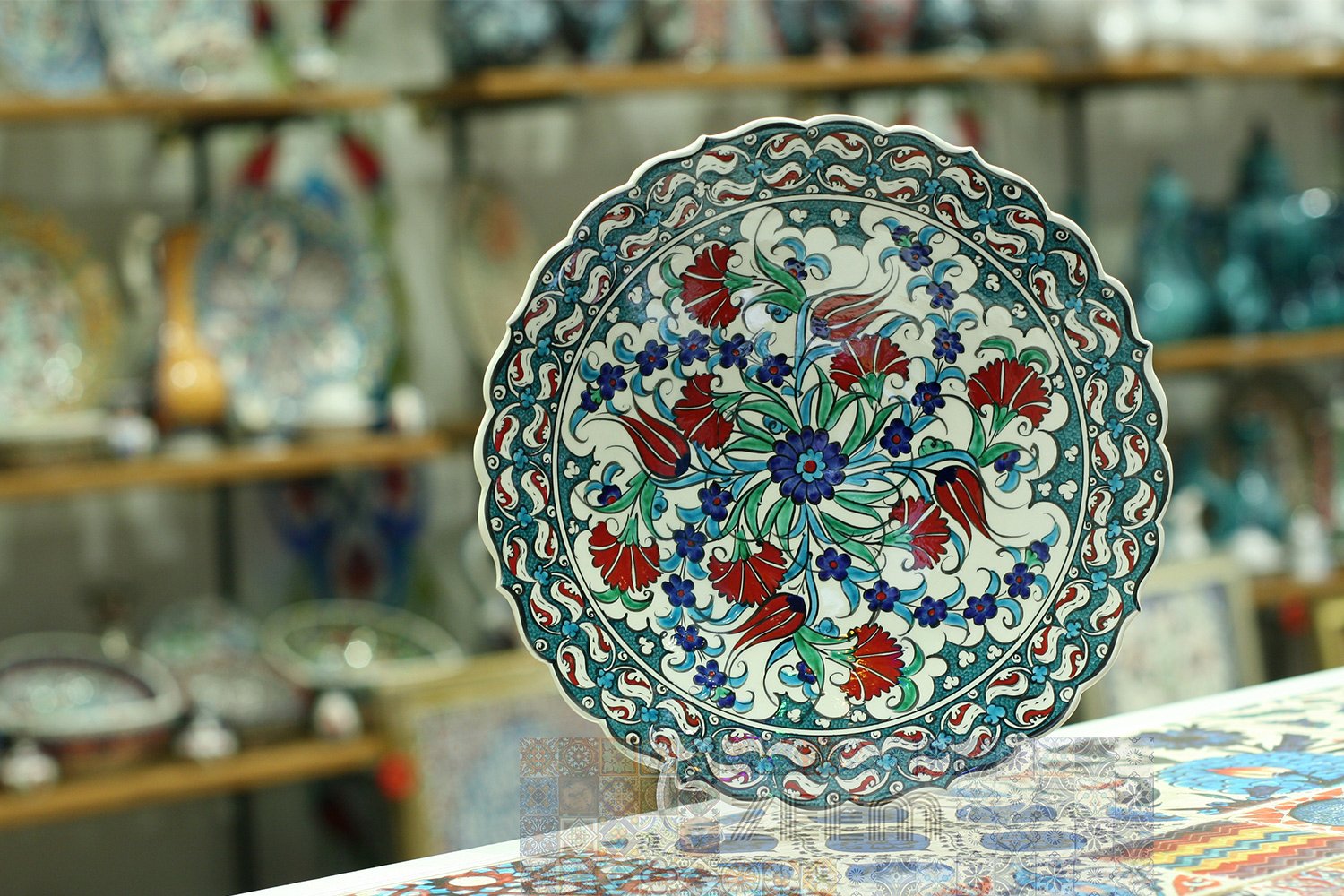 Hand-Painted Turkish Ceramic Dinner Plates - Perfect for Dining and Decor