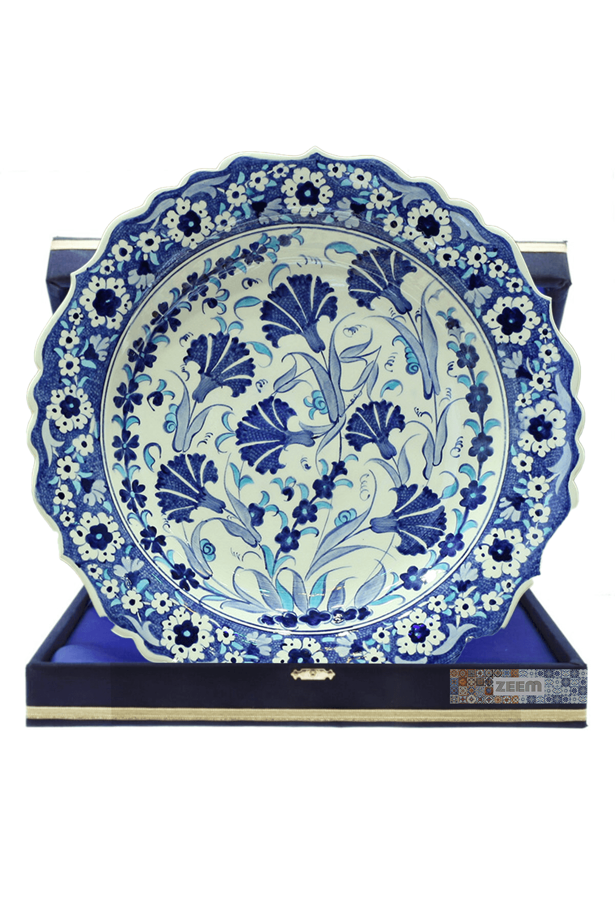 Hand-Painted Turkish Ceramic Dinner Plates - Perfect for Dining and Decor