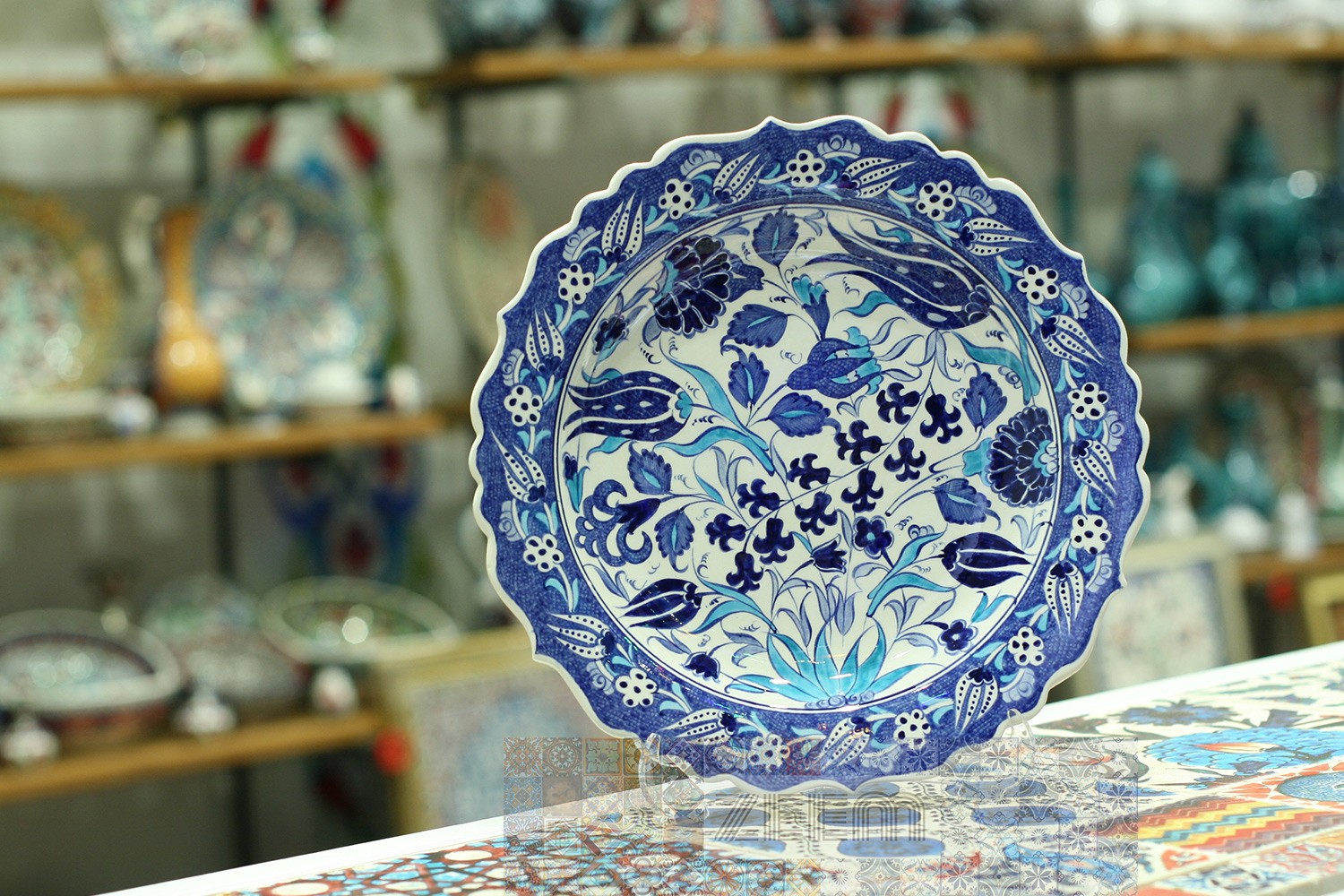 Hand-Painted Turkish Ceramic Dinner Plates - Perfect for Dining and Decor