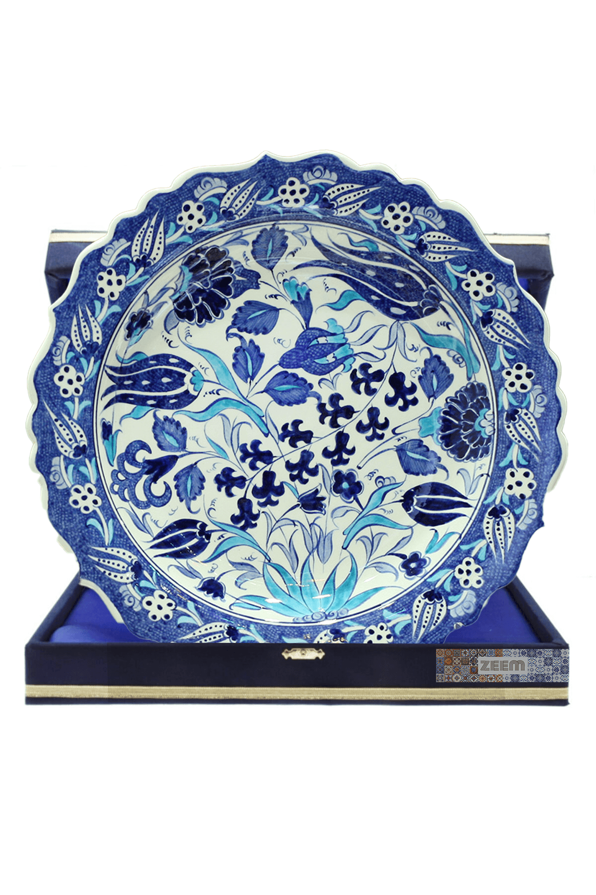 Hand-Painted Turkish Ceramic Dinner Plates - Perfect for Dining and Decor