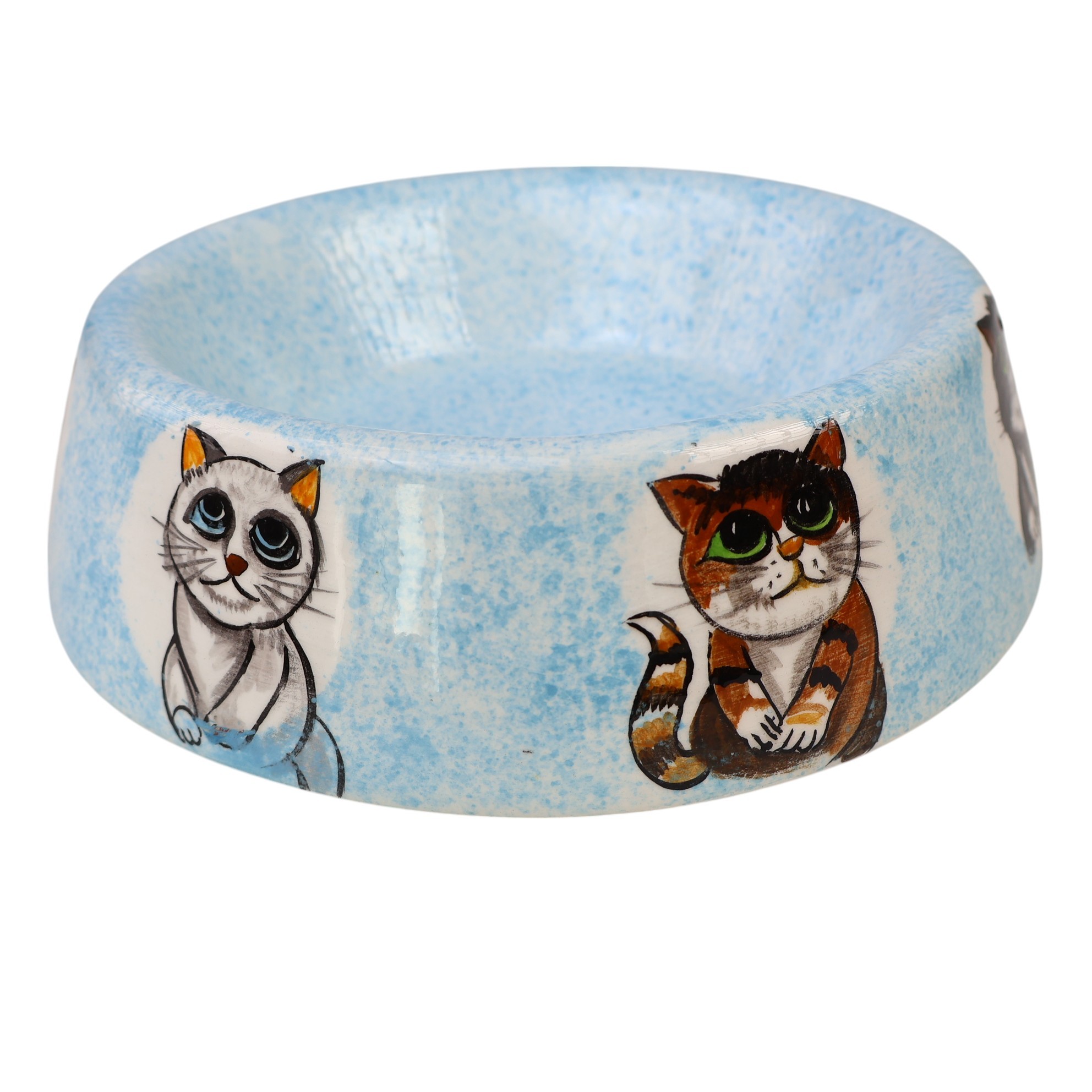 🐶🐱 Hand-Painted Ceramic Pet Bowl – Dog & Cat Design – 600 ml (20.3 fl oz) - Cat