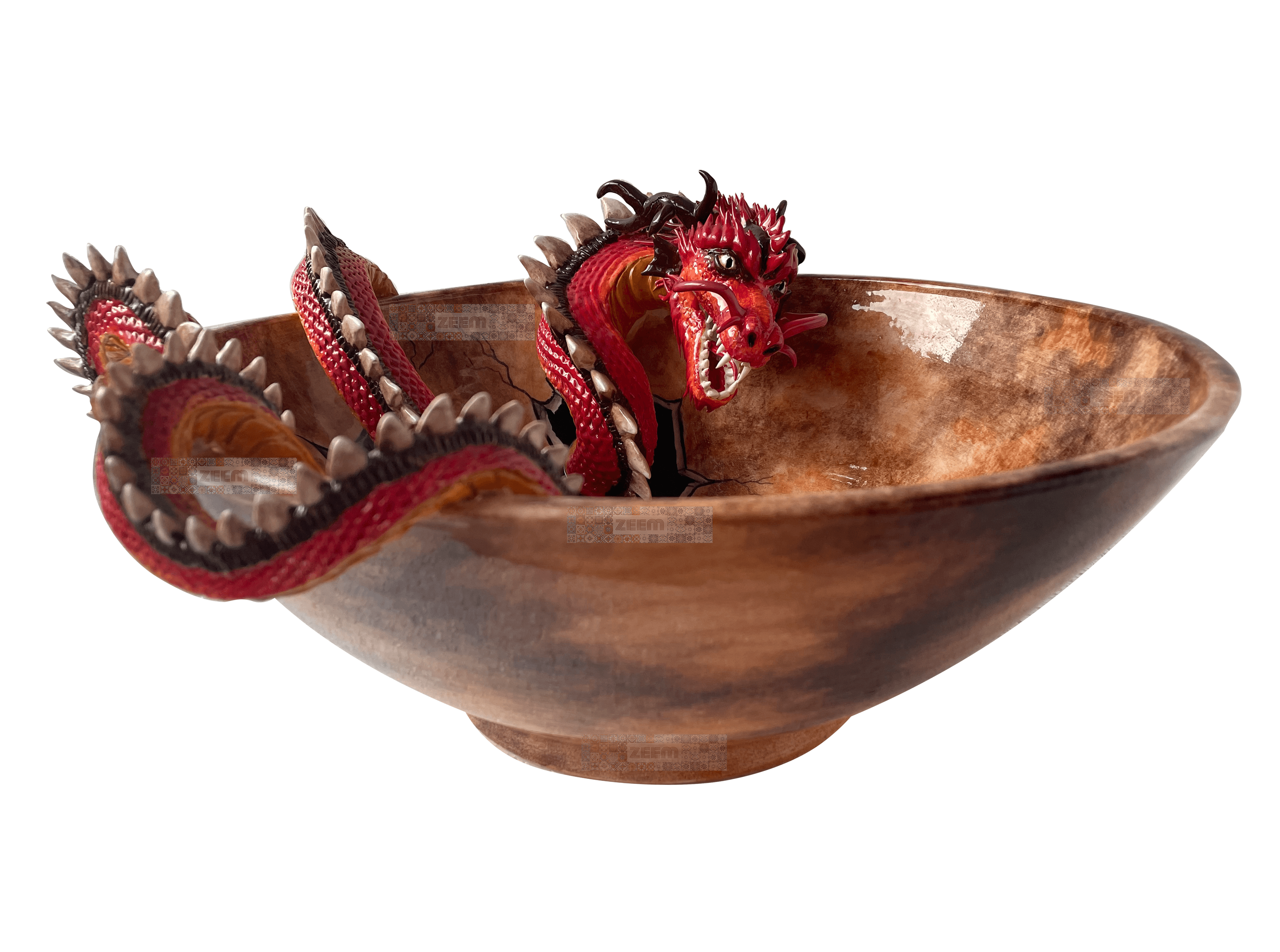 Bathroom Countertop Ceramic Vessel Sink - Dragon Sculpture