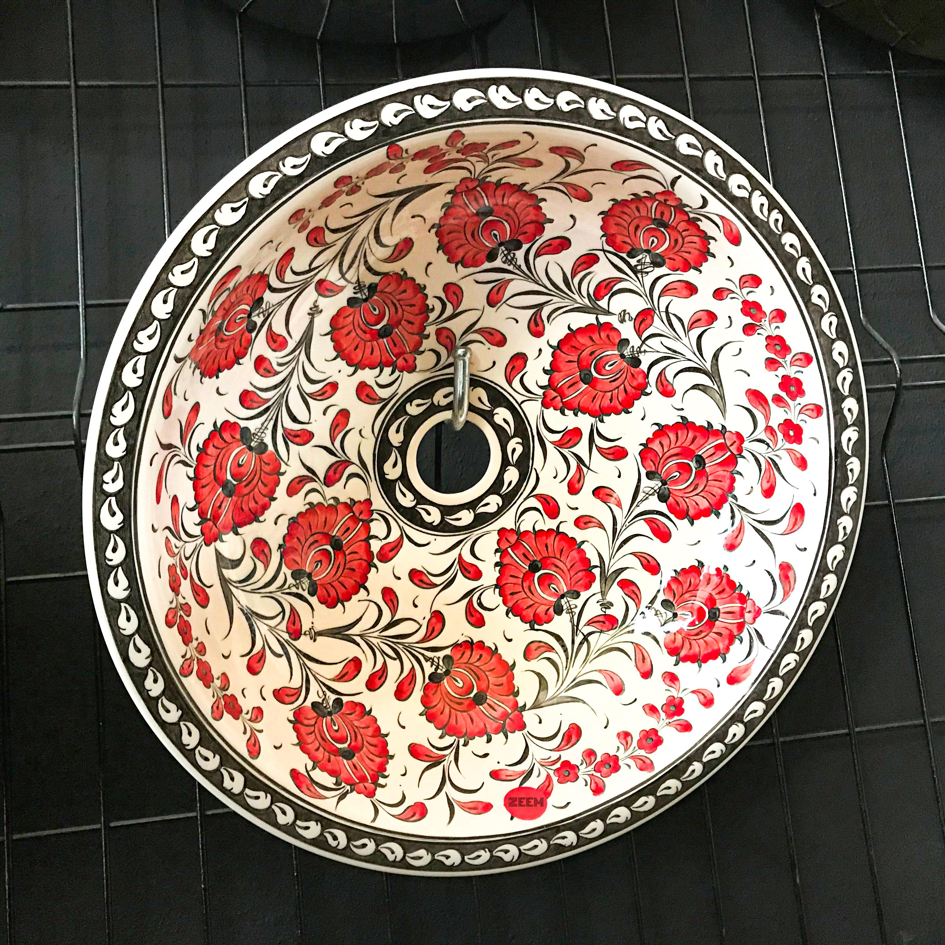 Turkish Hand Painted Bathroom Vessel Sink | Unique Patterned Sinks - A Collection of Artisan Designs for Every Style - D