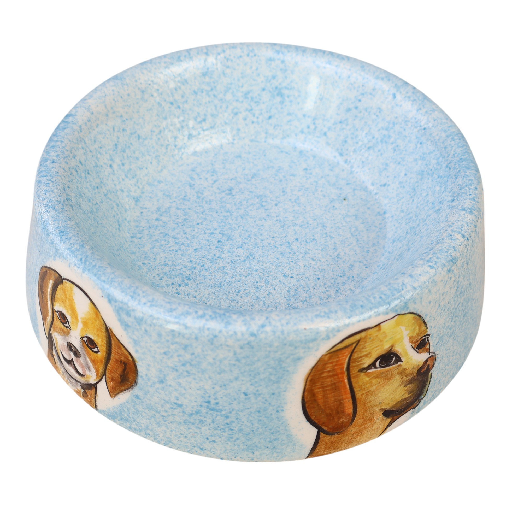 🐶🐱 Hand-Painted Ceramic Pet Bowl – Dog & Cat Design – 600 ml (20.3 fl oz) - Dog