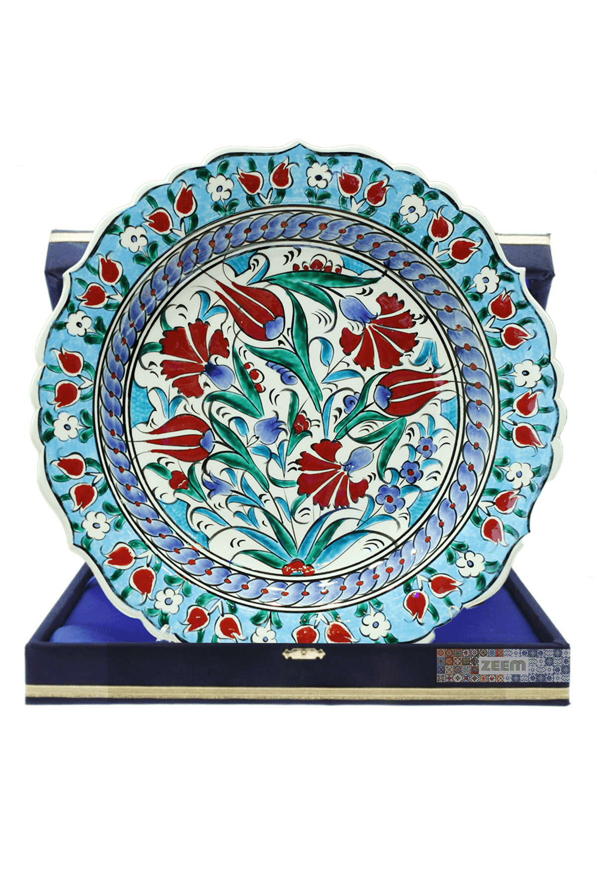 Hand-Painted Turkish Ceramic Dinner Plates - Perfect for Dining and Decor