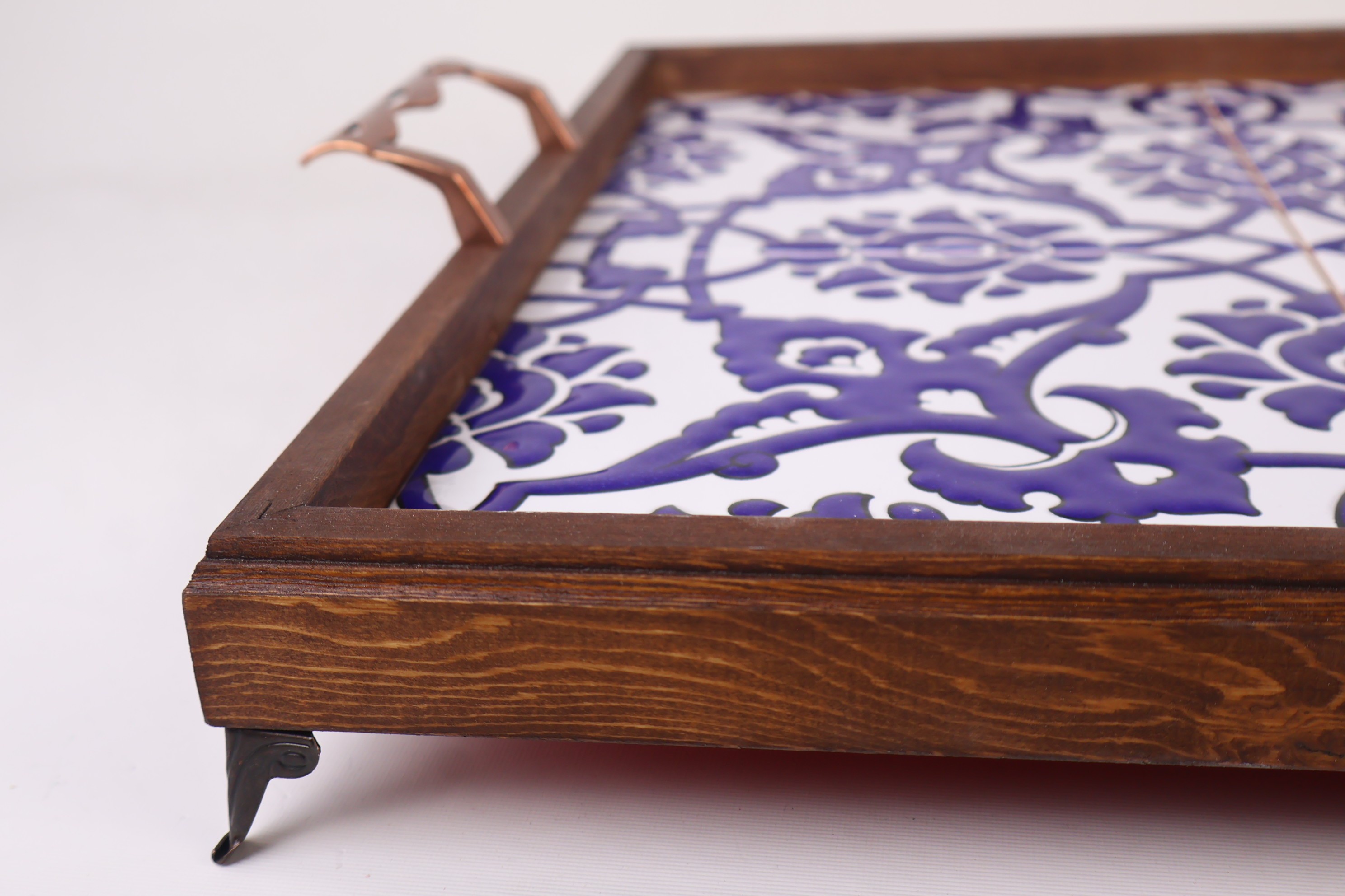 Stylish Wooden Tile Serving Tray | A Statement Piece for Your Kitchen & Table