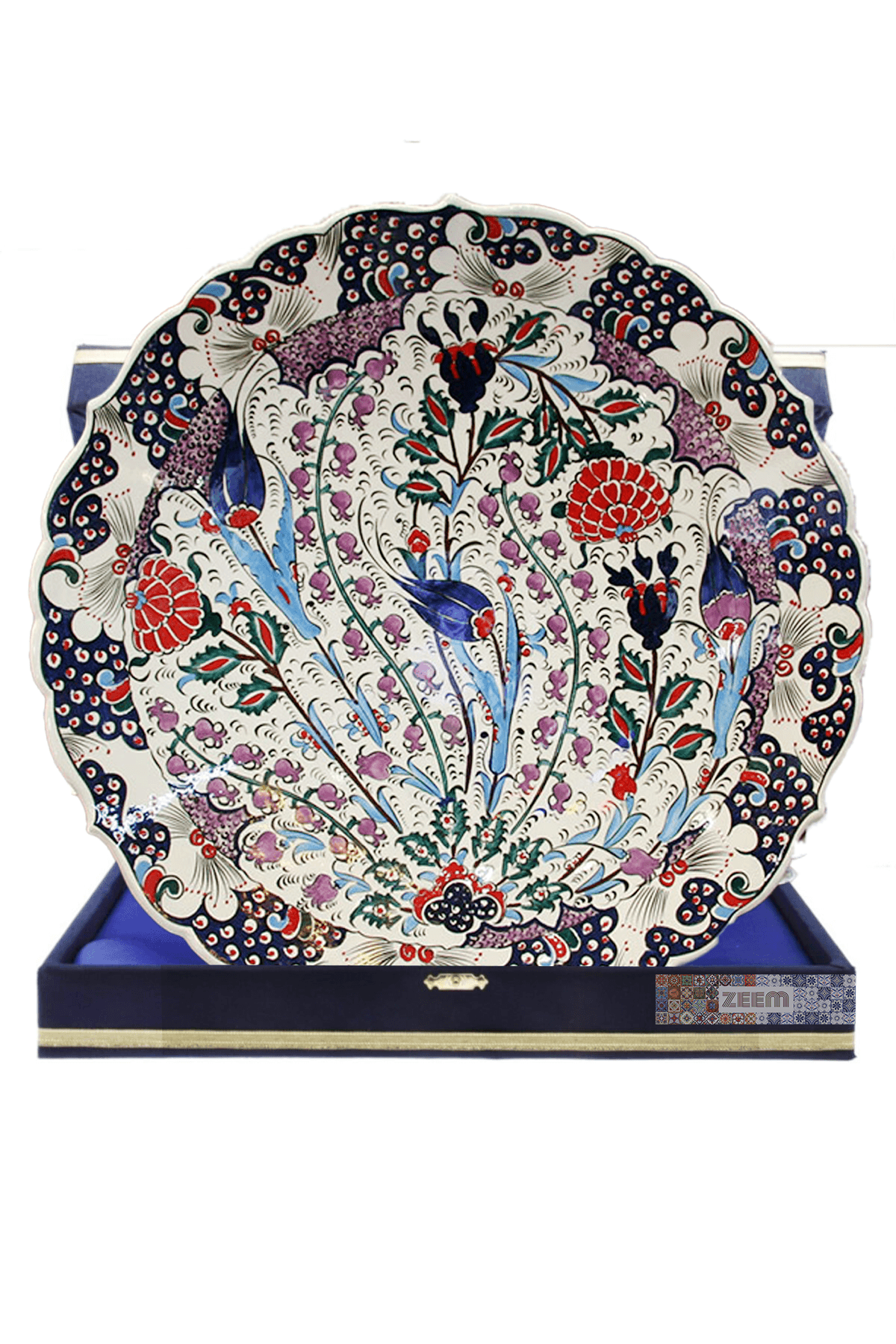 Hand-Painted Turkish Ceramic Dinner Plates - Perfect for Dining and Decor