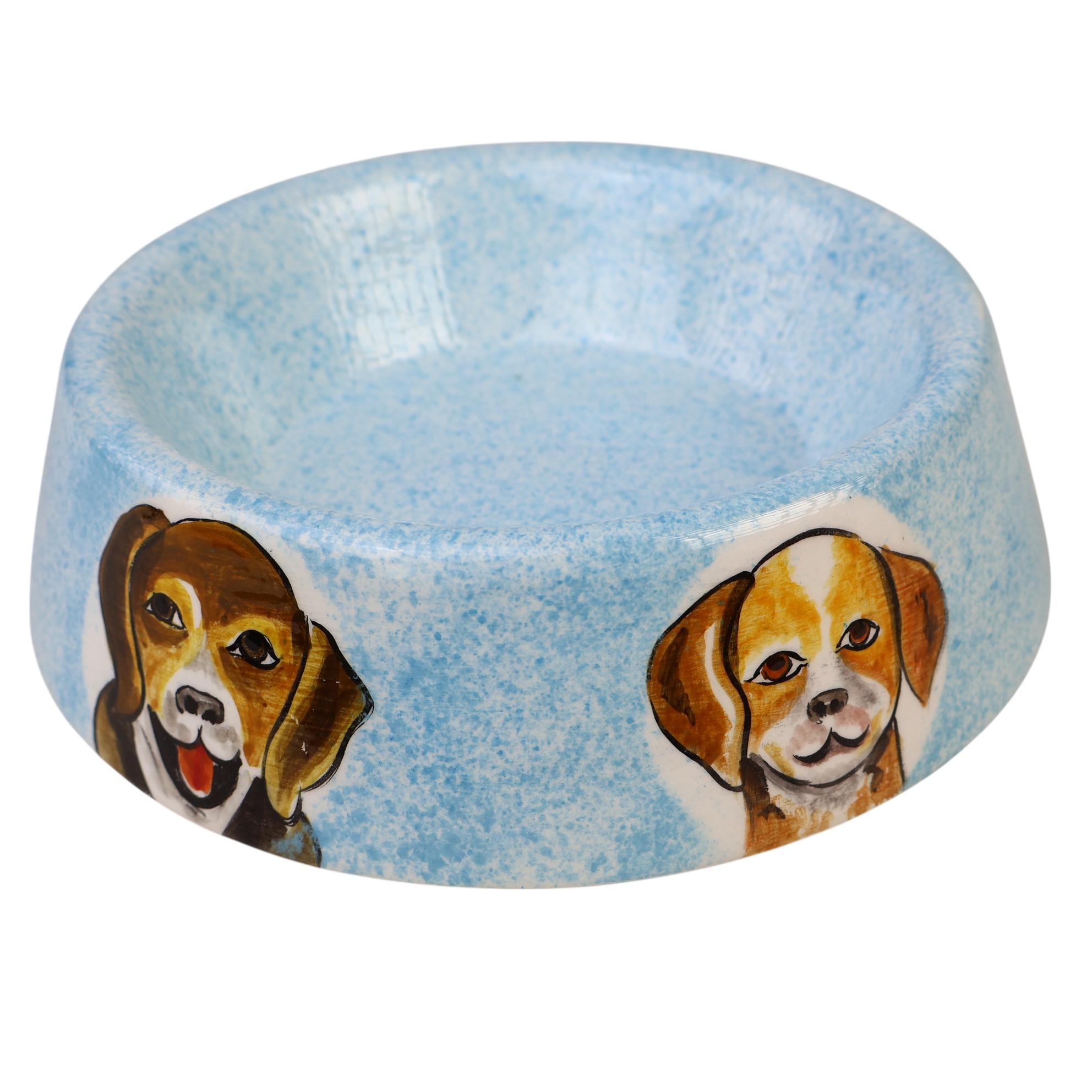 🐶🐱 Hand-Painted Ceramic Pet Bowl – Dog & Cat Design – 600 ml (20.3 fl oz) - Dog