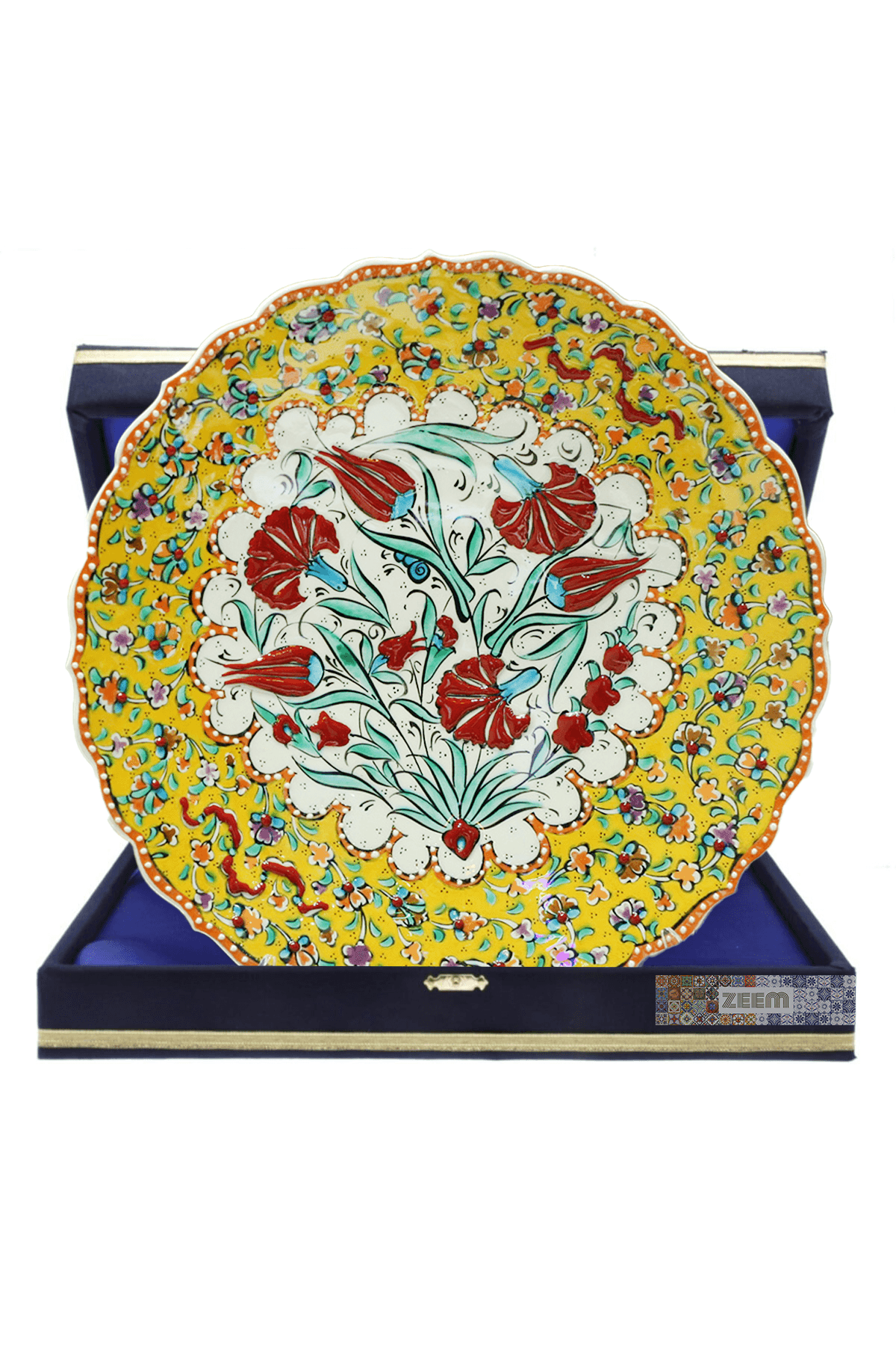 Hand-Painted Turkish Ceramic Dinner Plates - Perfect for Dining and Decor