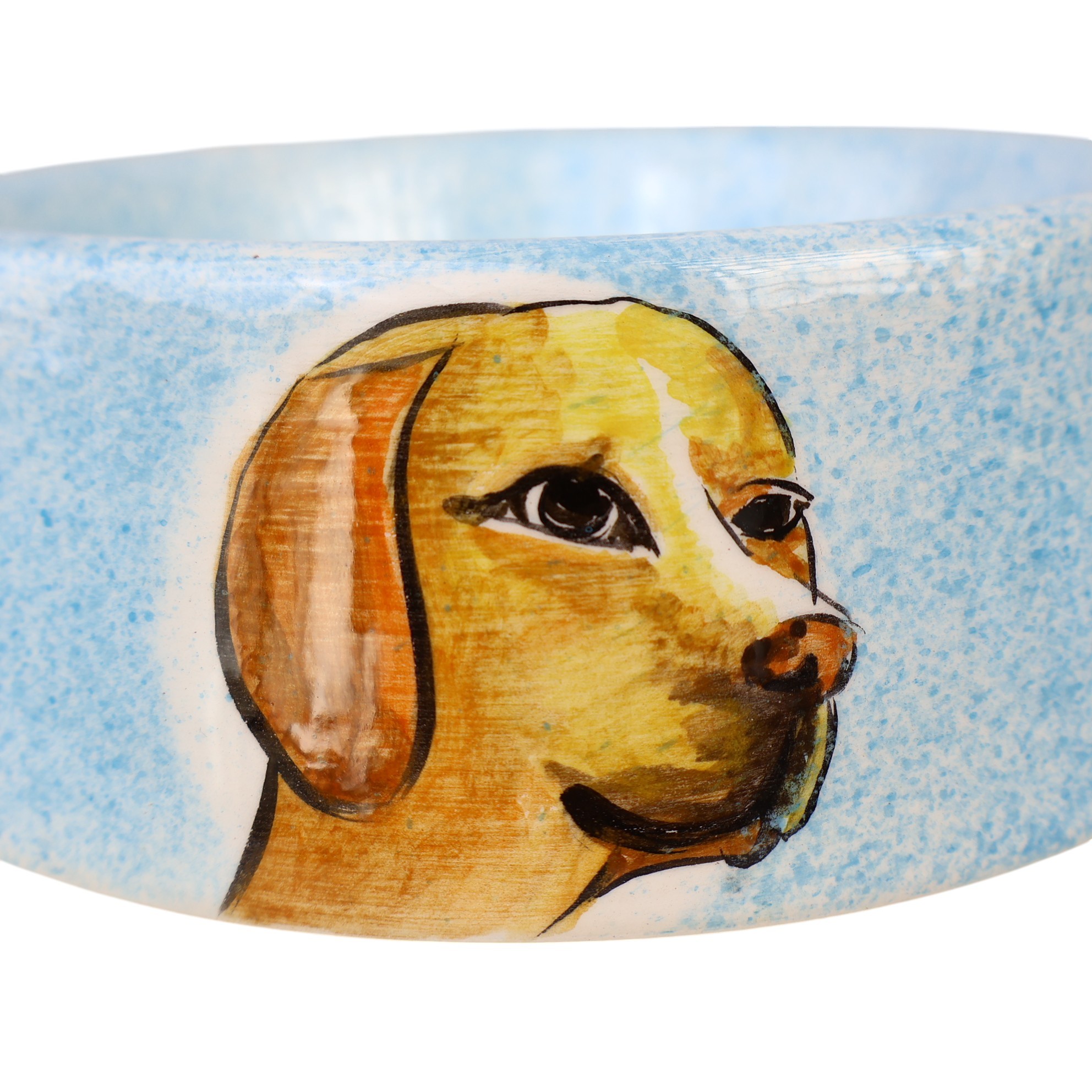 🐶🐱 Hand-Painted Ceramic Pet Bowl – Dog & Cat Design – 600 ml (20.3 fl oz) - Dog