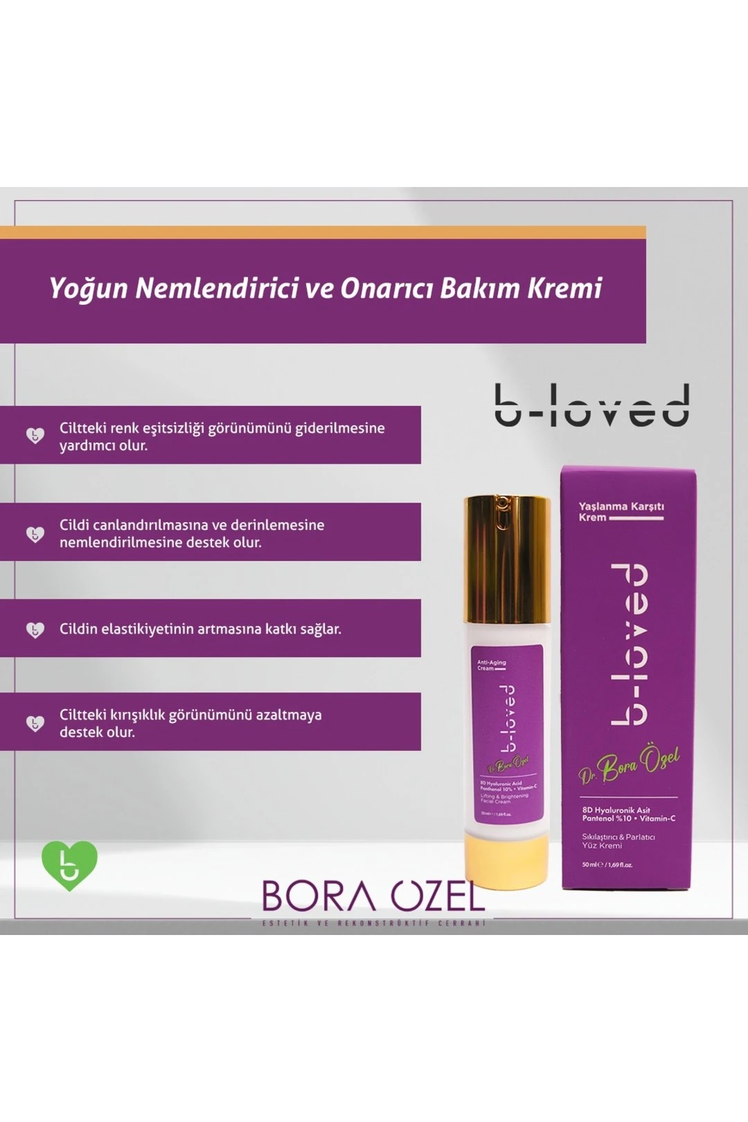 2'li Cilt Bakım Retinol % 0.3, Coenzyme Q10, Kırışıklık ve Akne Karşıtı, 8d Hyaluronik Asit, Vitamin C Ve Pantenol Içeren Sıkılaştırıcı Ve Parlatıcı Yüz Kremi