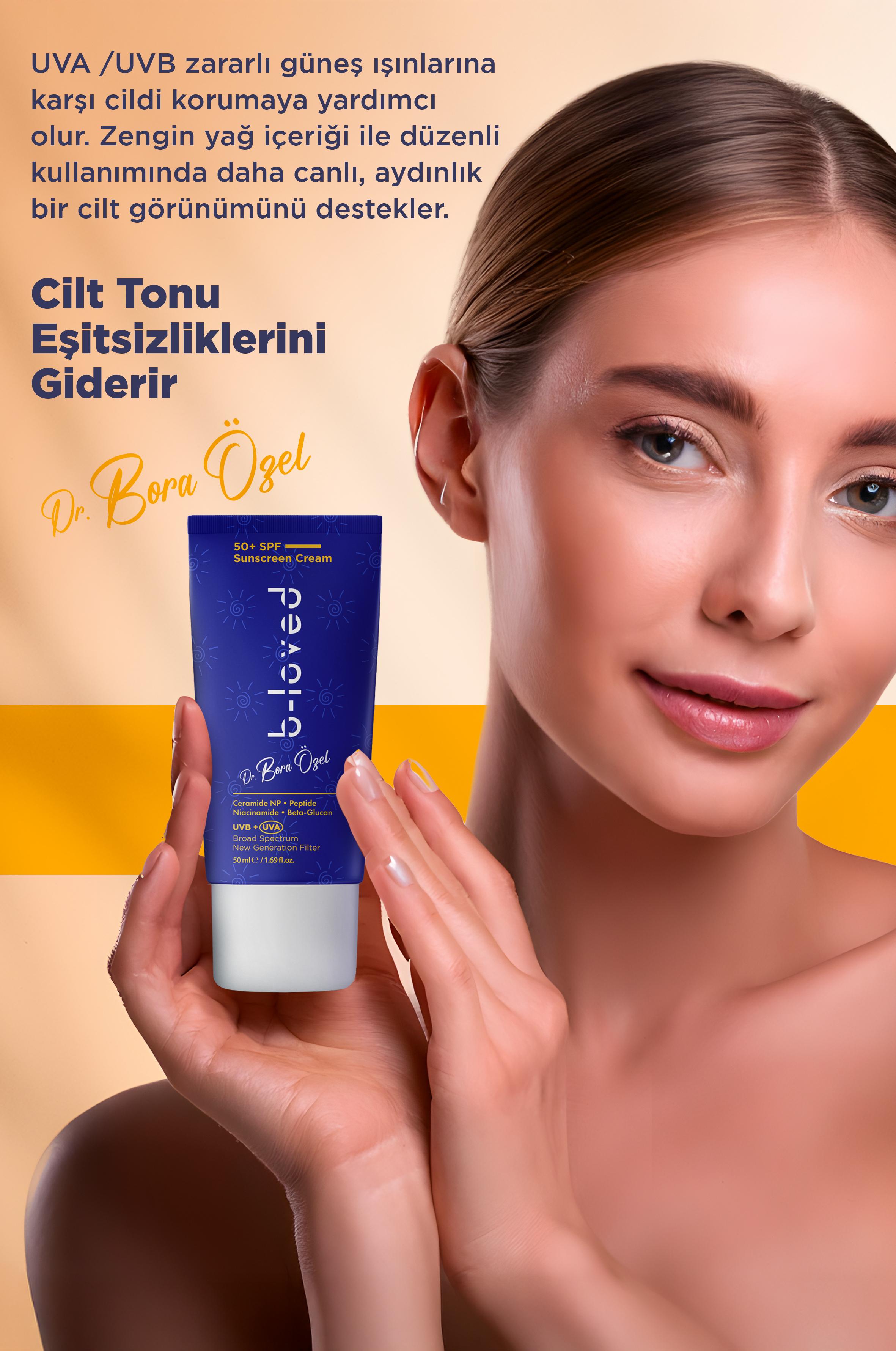 Yeni Nesil Suya Dayanıklı SPF 50+ UVA UVB Güneş Koruyucu Krem 50 mL