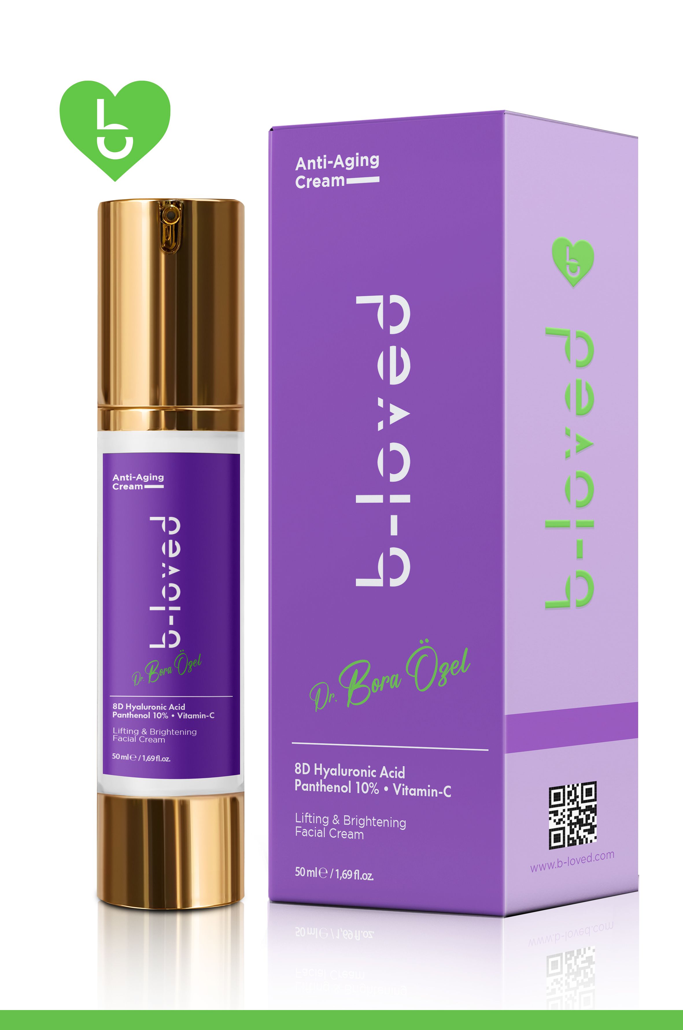 2'li Cilt Bakım Seti 8d Sıkılaştırıcı Yüz Kremi-Malik Asit,Hyaluronik Asit Peeling
