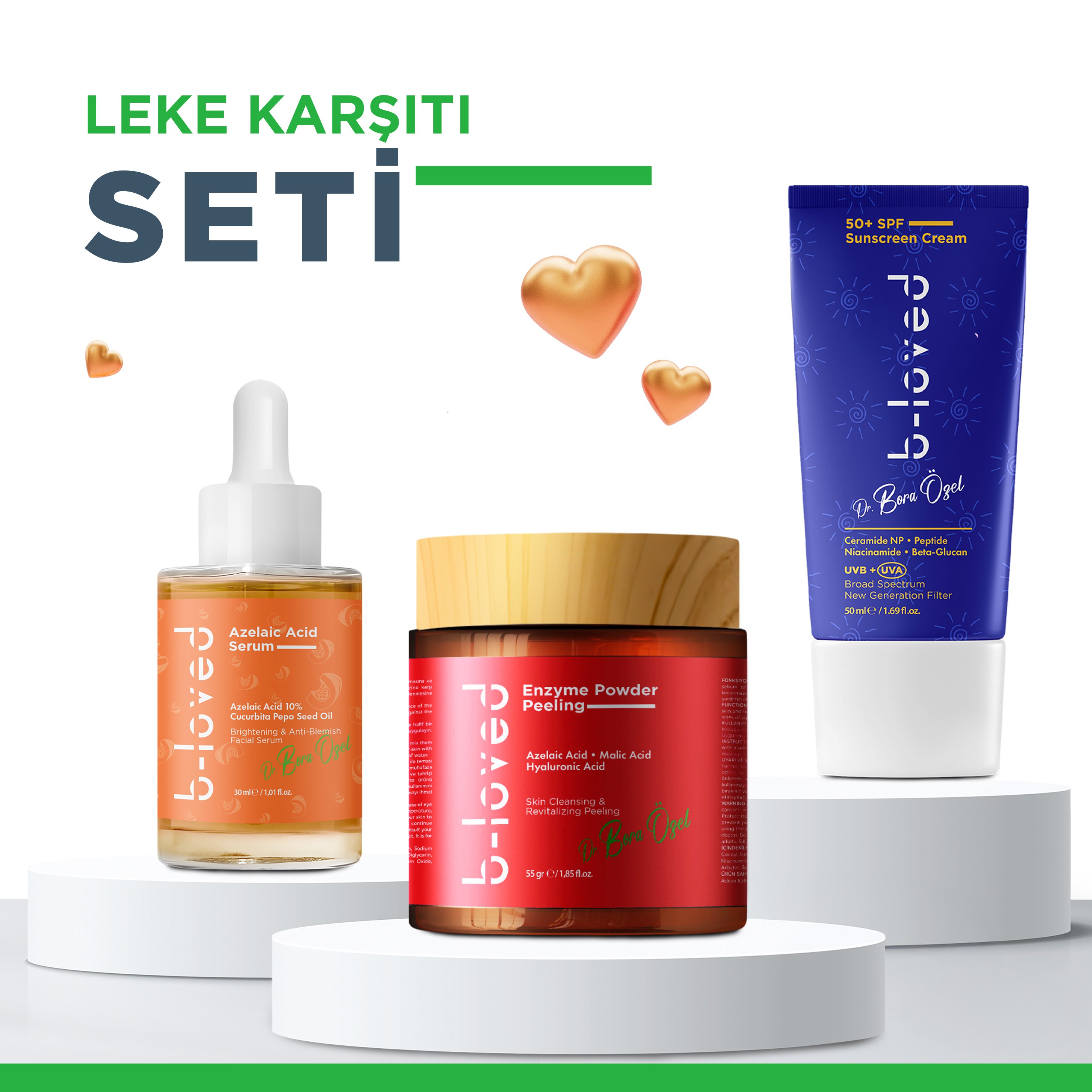 B Loved Leke Karşıtı Peeling Etkili Cilt Bakım Seti