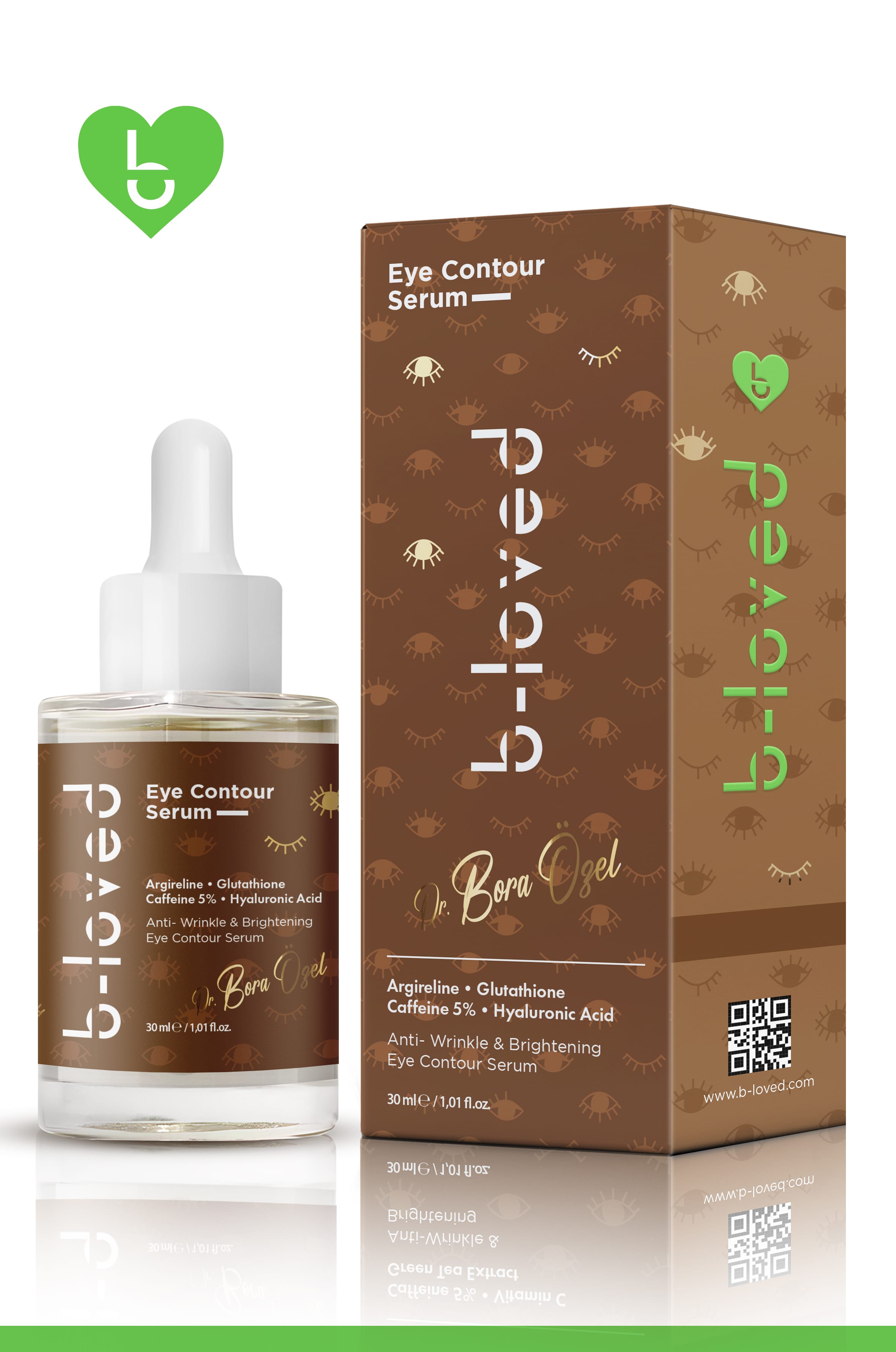 7’li Göz Çevresi & Cilt Bakım Seti +50SPF Güneş Kremi, Caffeine 5%& Retinol % 0.3& %10 Azelaik Asit, Hyaluronic Acid, Malik Asit