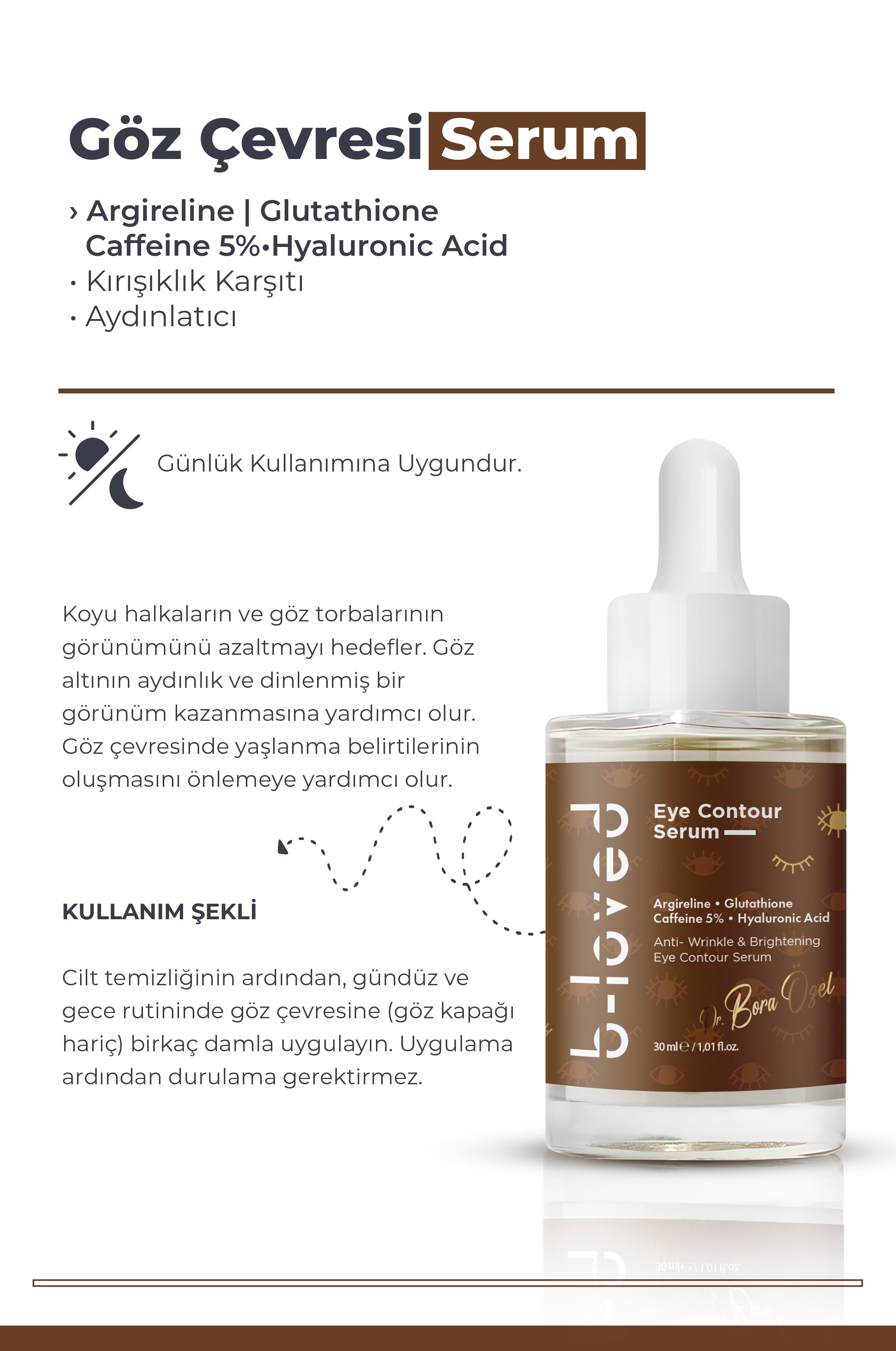 Aydınlatıcı ve Kırışıklık Karşıtı Göz Çevresi Kremi ve Yüz Temizleme Köpüğü Seti Caffeine 5% Rosa Damascena Extract