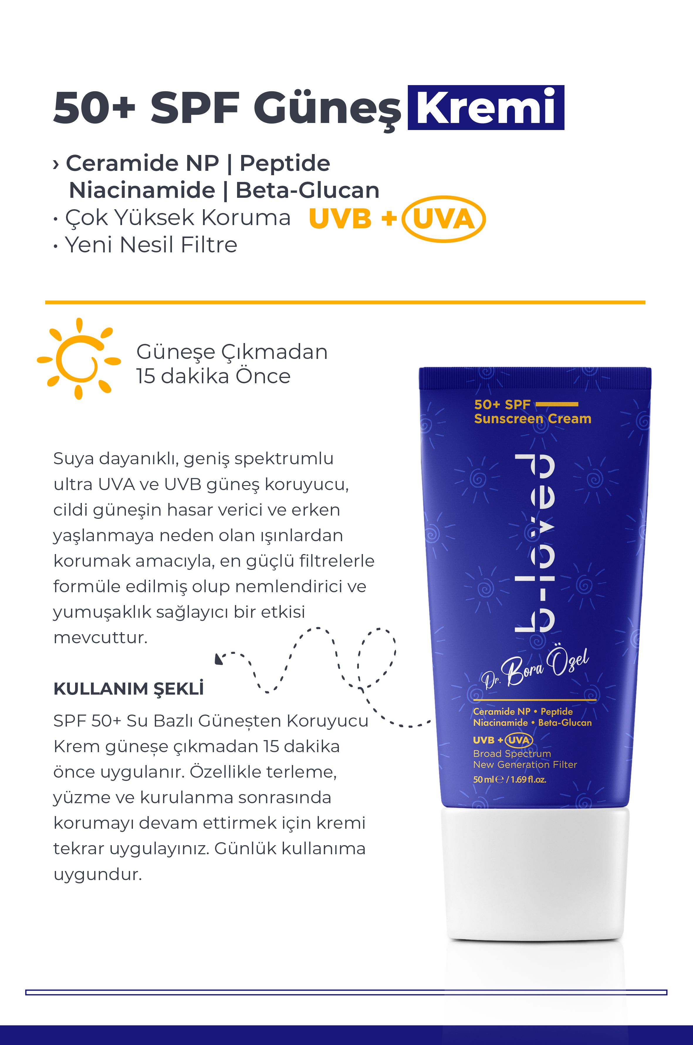 Retinol Serum + Güneş Kremi SPF 50+ ikili Cilt Yenileme & UV Koruması