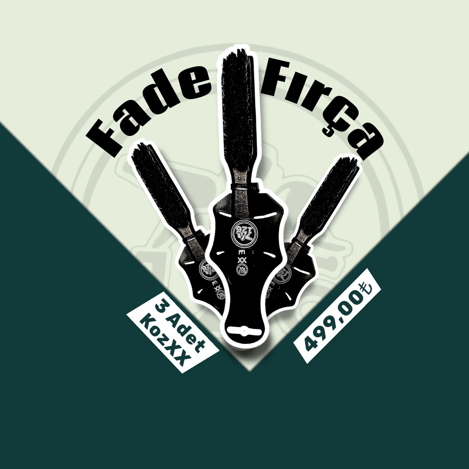 126 Fade Kesim Fırçası KOZXX Model. (3 Adet Kampanyalı Set) main variant image