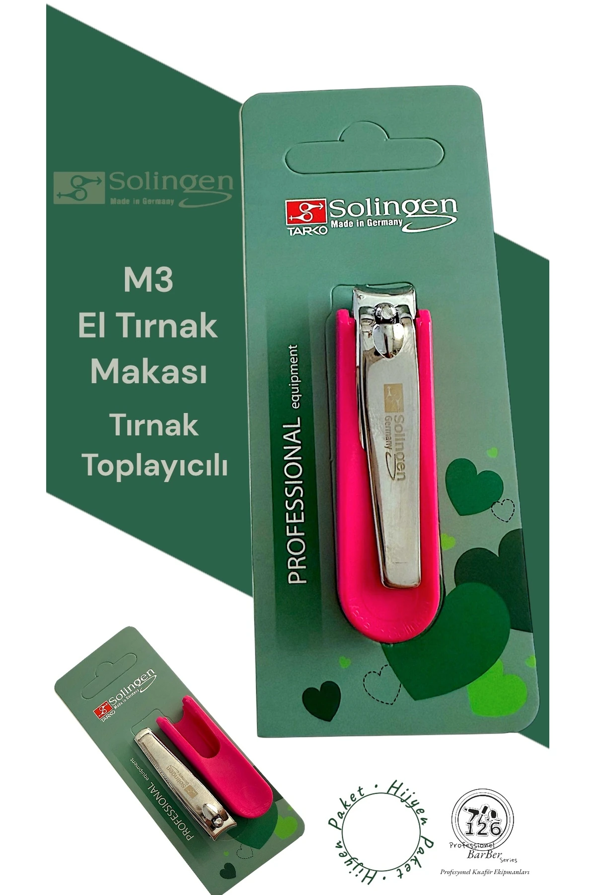 Solingen M3 Tırnak Makası (Pembe) main variant image