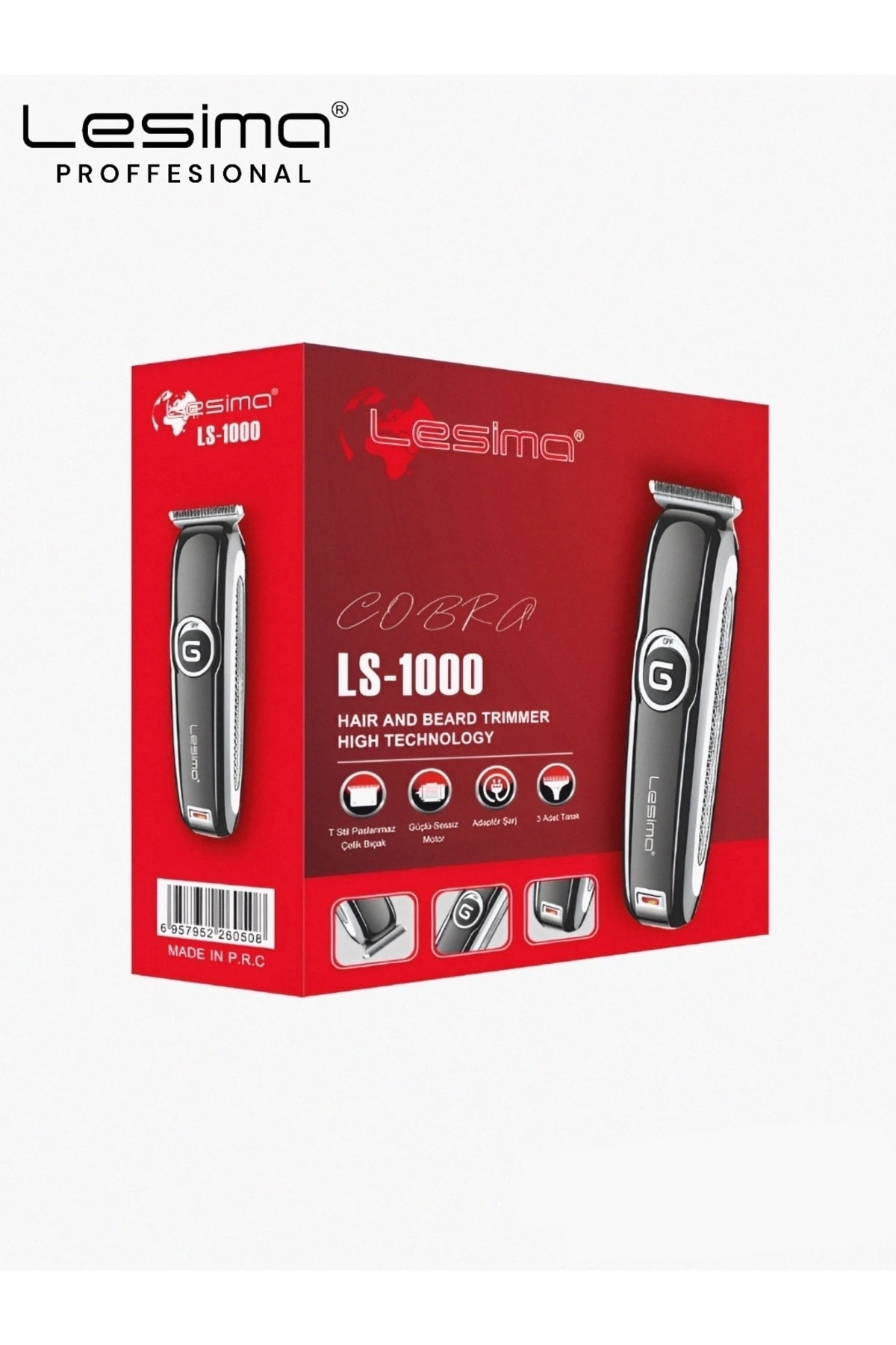 Erkek Siyah Tıraş Makinesi Ls-1000