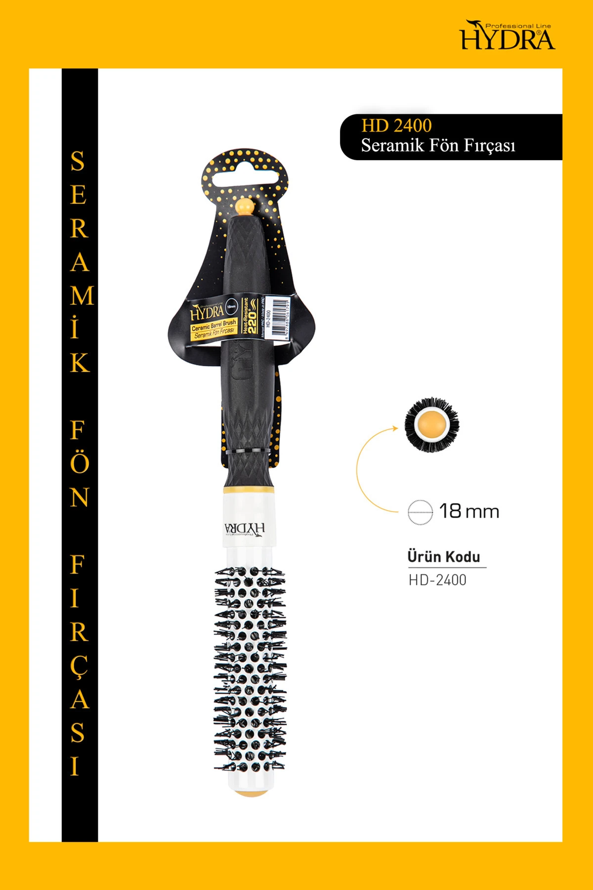 SERAMİK FÖN FIRÇASI HD-2400 image
