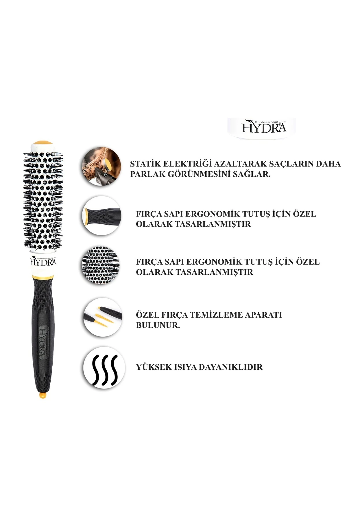 UZUN SAPLI SERAMİK FÖN FIRÇASI