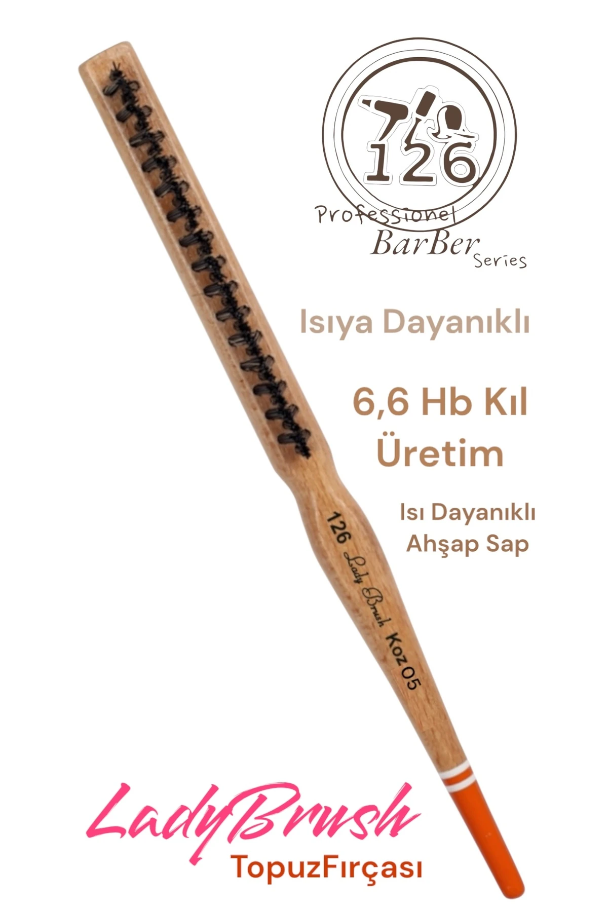 126 koz05 LADYBRUSH TOPUZ FIRÇASI