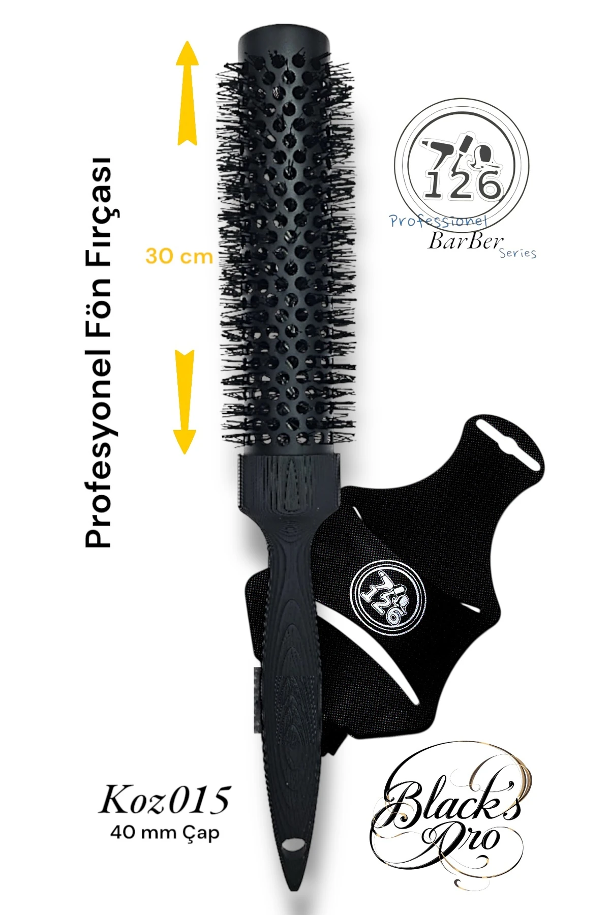 126 koz15 PROFESYONEL ‘UZUN’ Fön Fırçası (40 mm Çap , 30 cm Uzun Fırça) main variant image