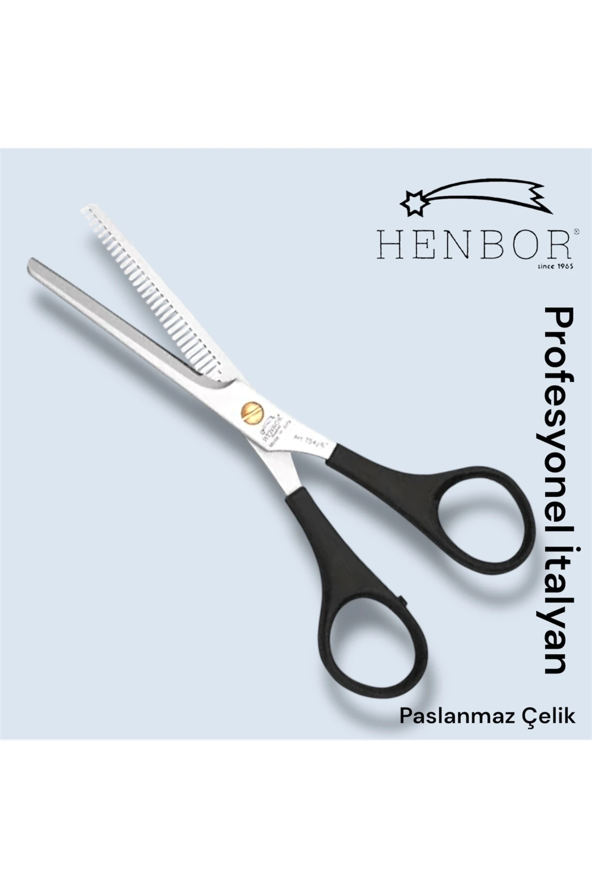 754-6 Plastik Saplı Saç Kesim Ara Makası 754-6 Inç image