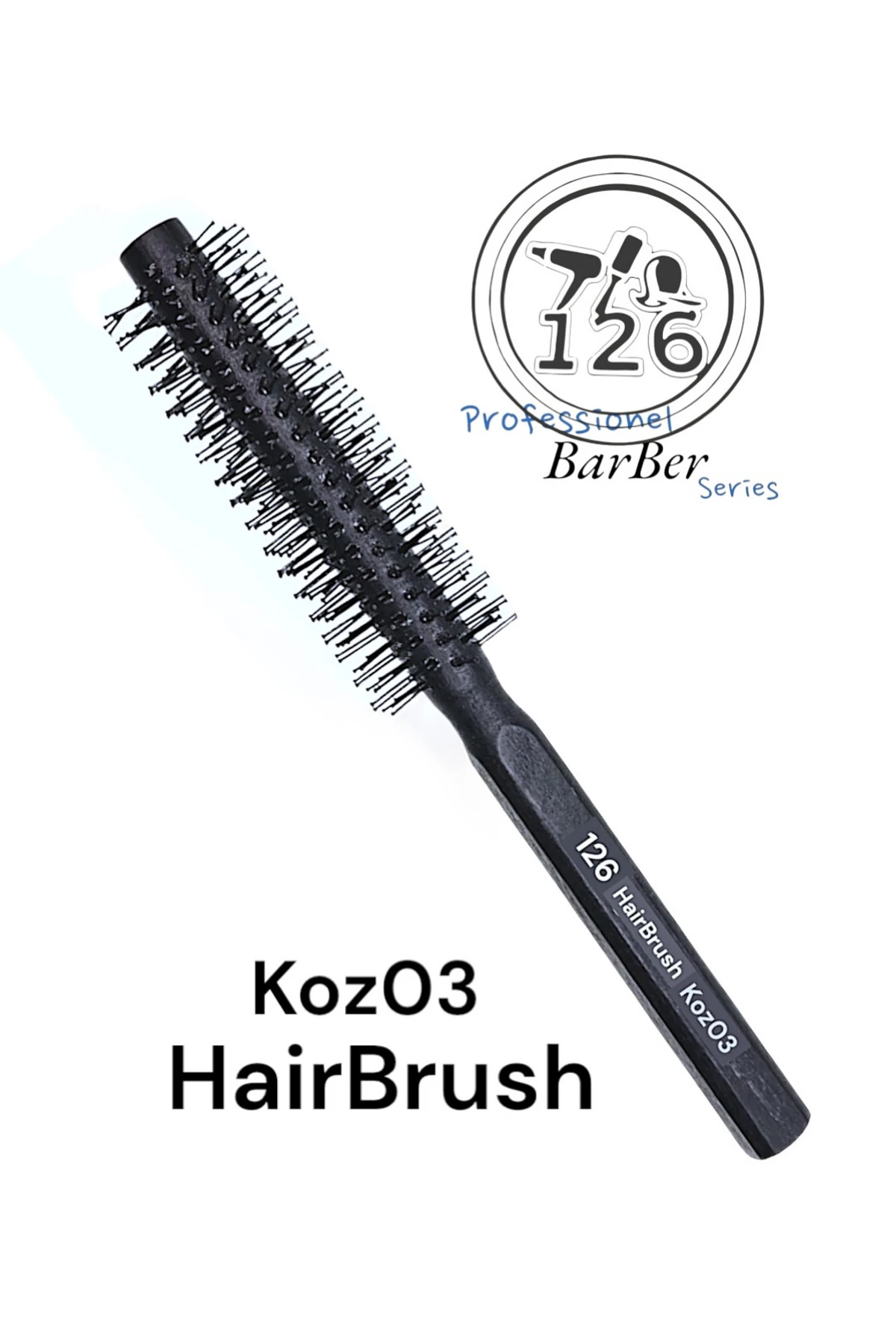 126 HairBrush Seti Koz01 Ense Fırçası , KozXX Fade Fırça, Koz03 Koz04 Fön Tarak Seti