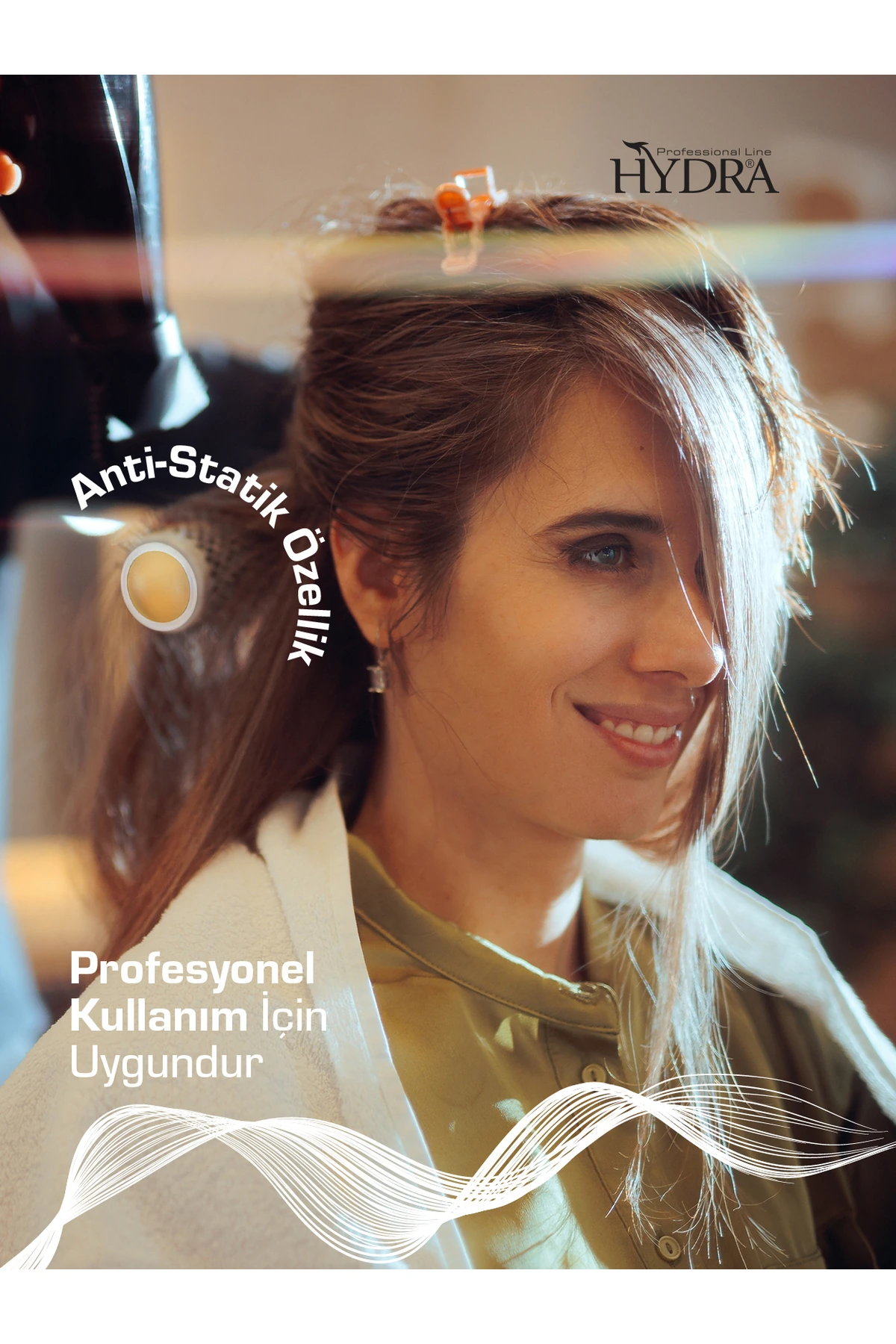 Uzun Saplı Seramik Fön Fırçası Hd-2414