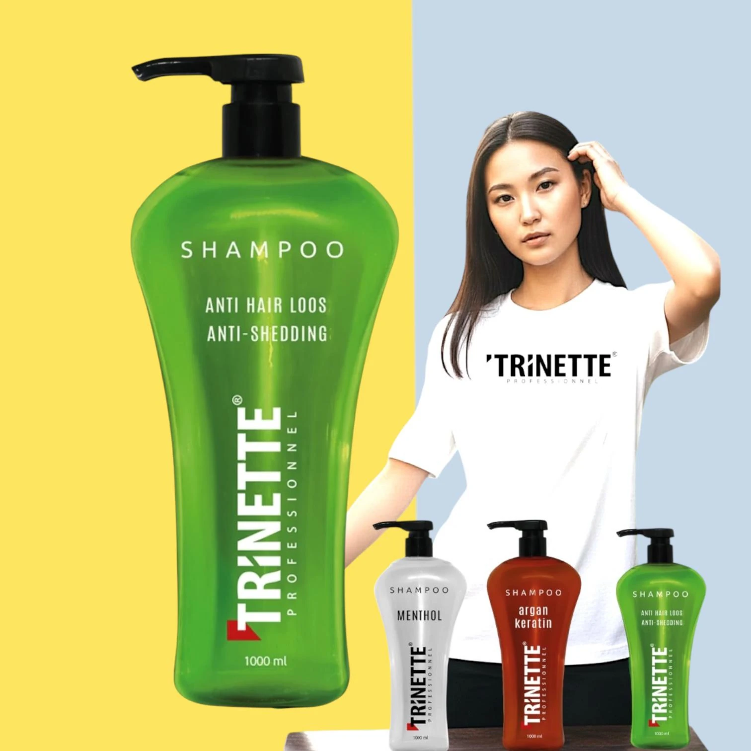 Trinette 1000 ML 3LÜ SET KAMPANYASI Şampuan Seti